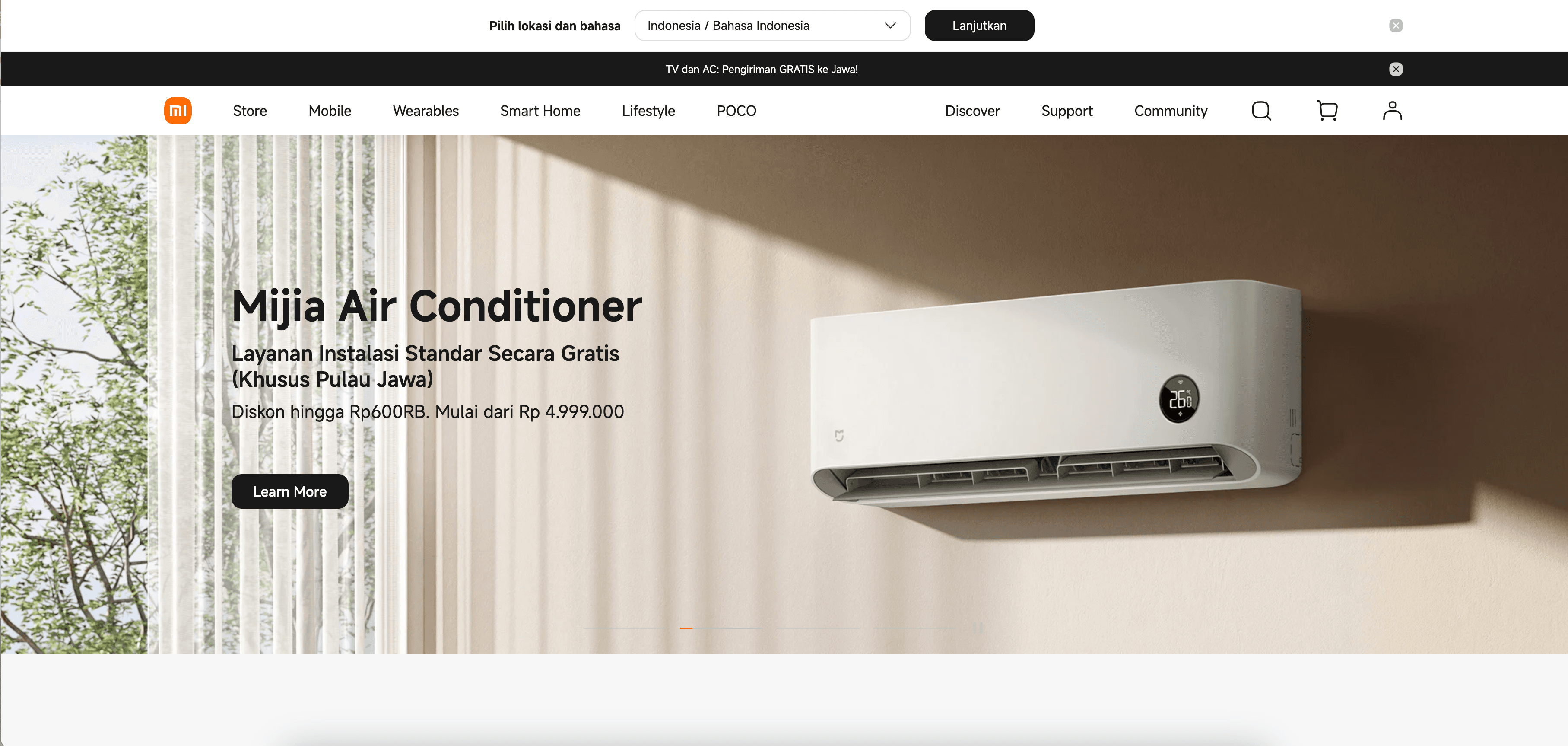 Xiaomi Indonesia Website Screenshot