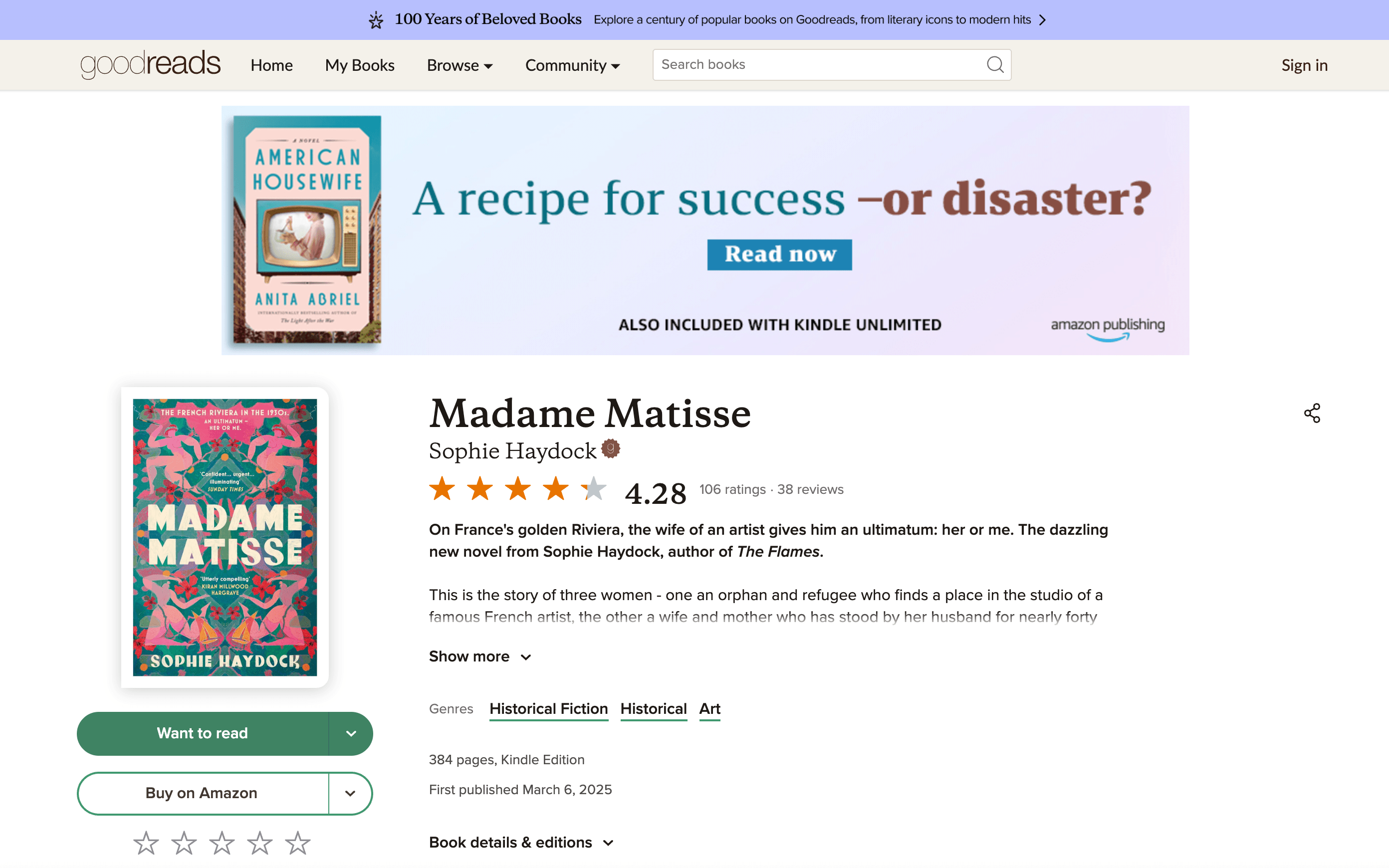 Goodreads Book Details Screenshot