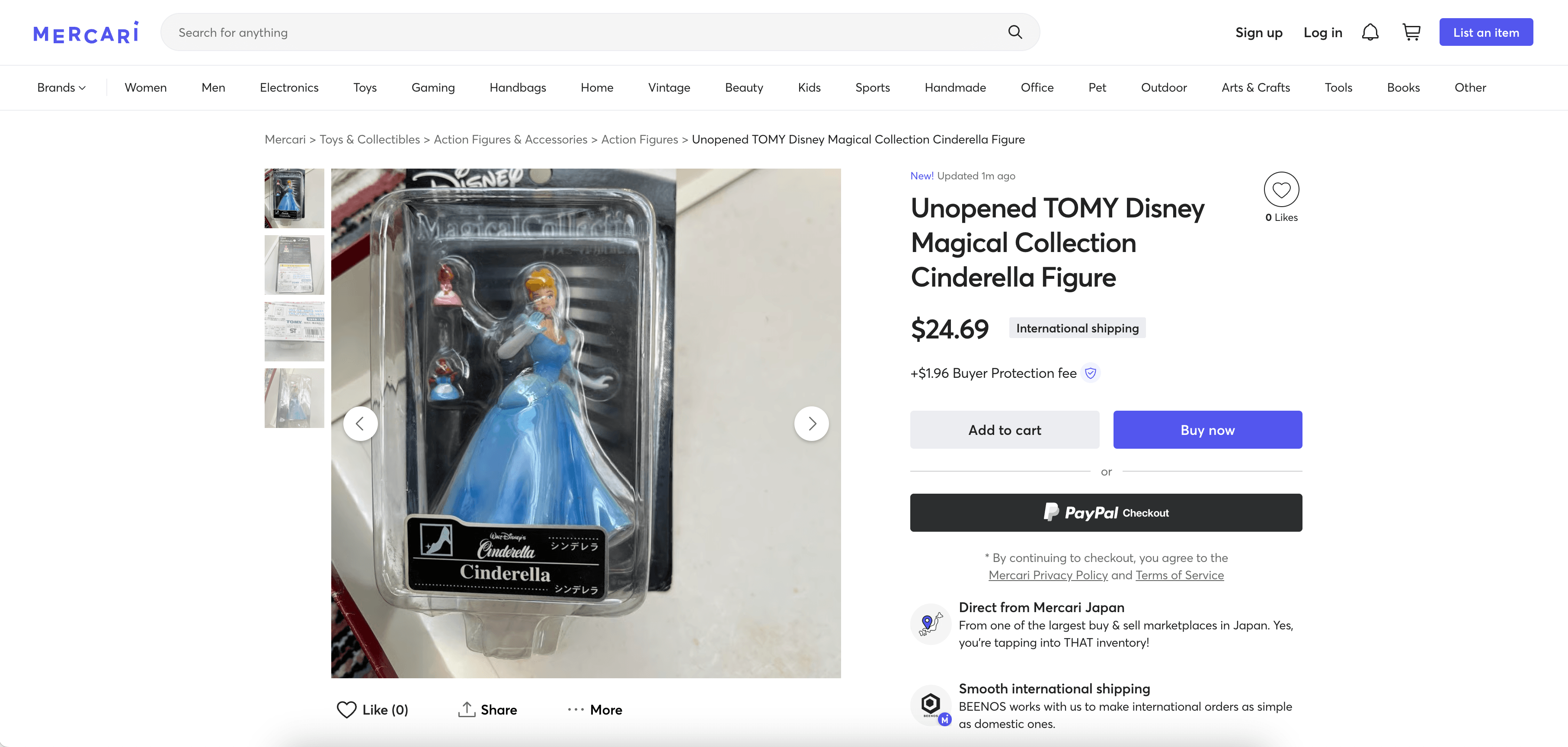 Mercari Product Details Screenshot