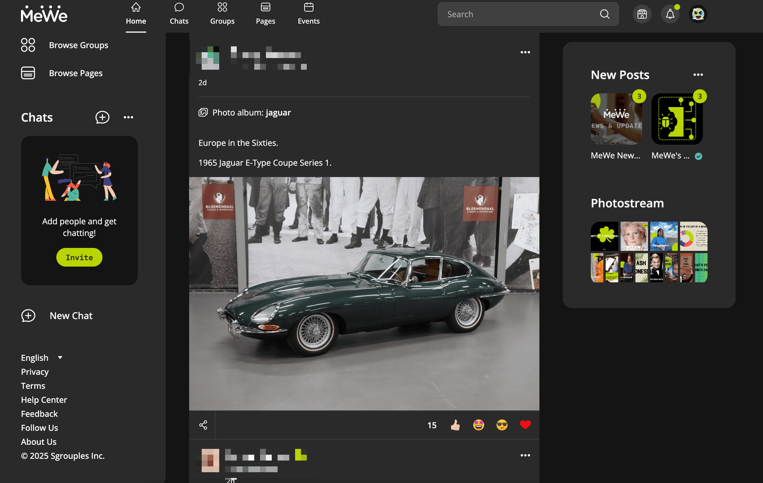 MeWe Screenshot