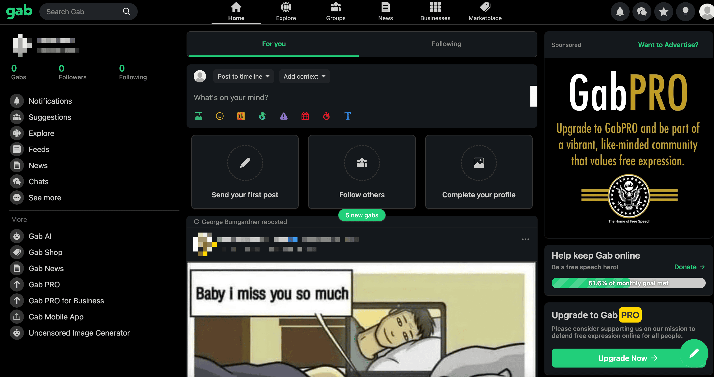 Gab Screenshot
