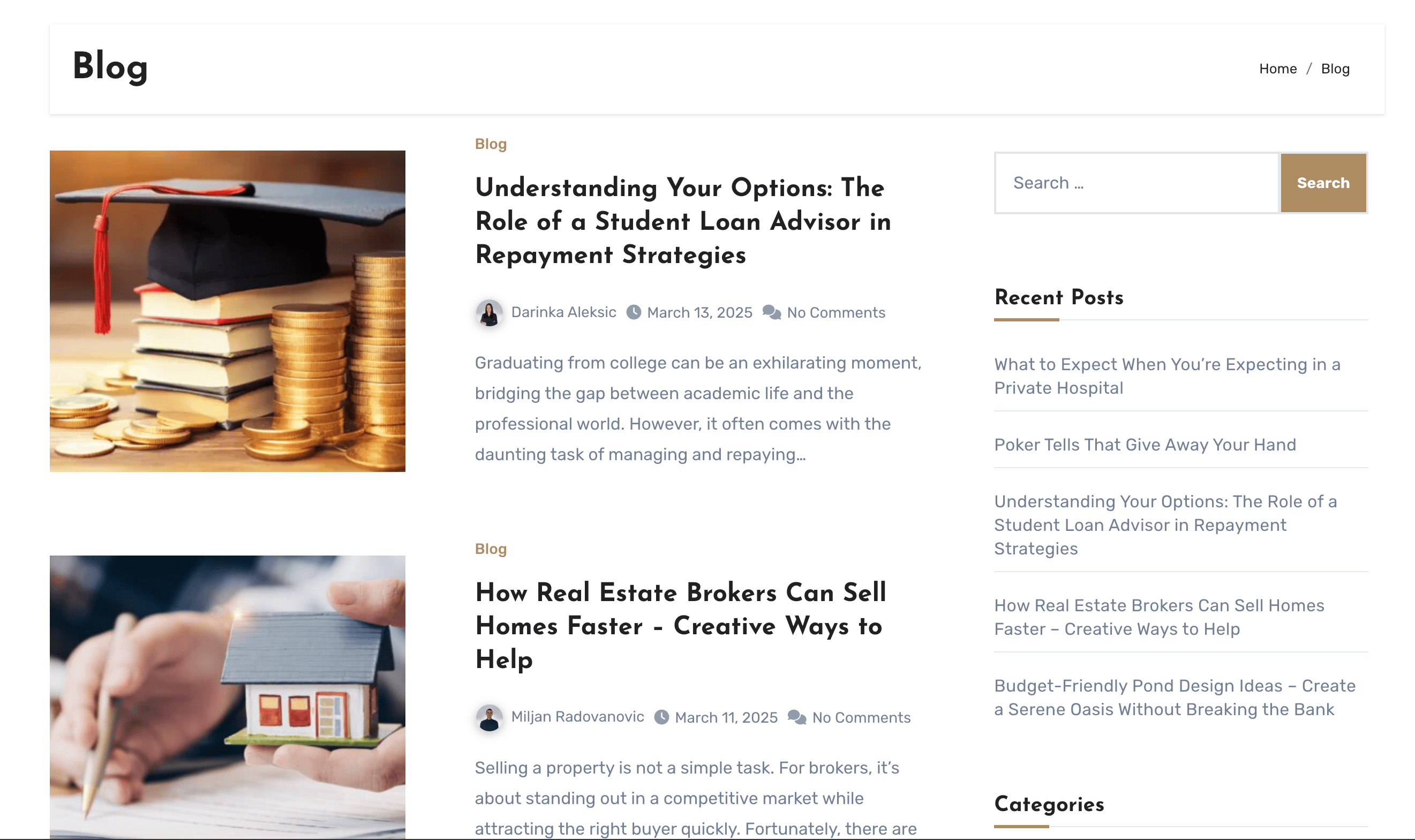 Blog List Screenshot