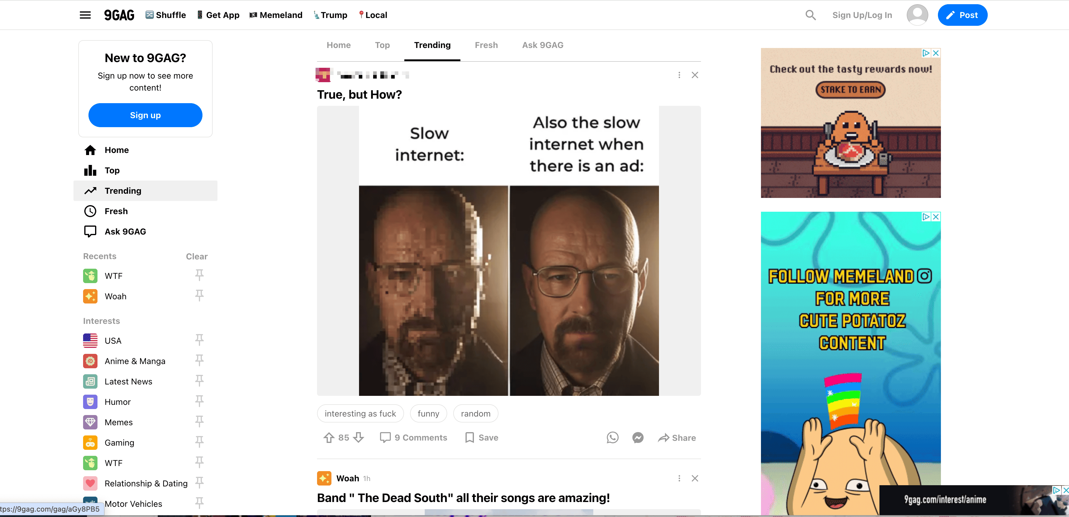 Trending Page Screenshot