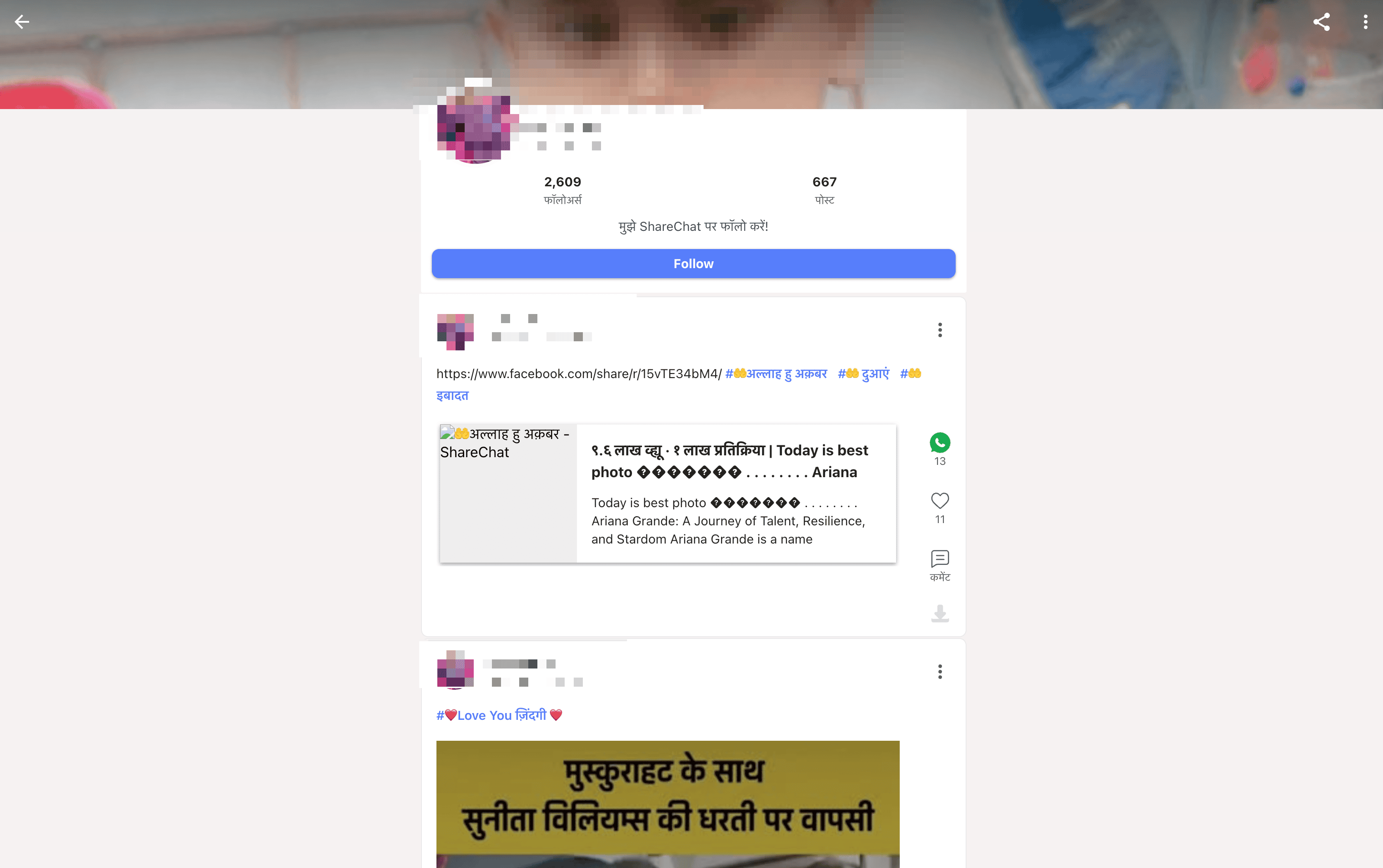 Captura de pantalla de Detalles de Perfil