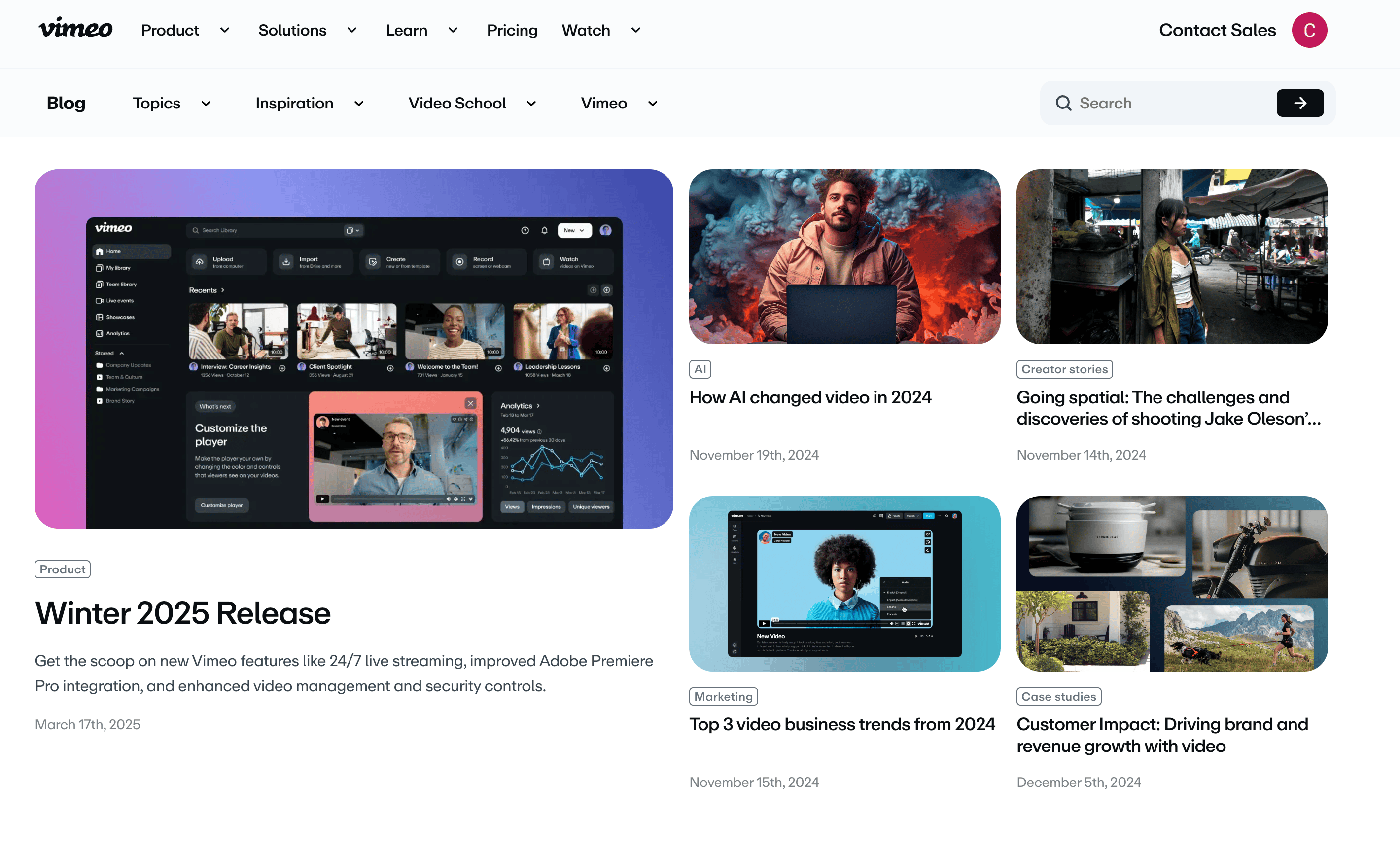 Vimeo Screenshot