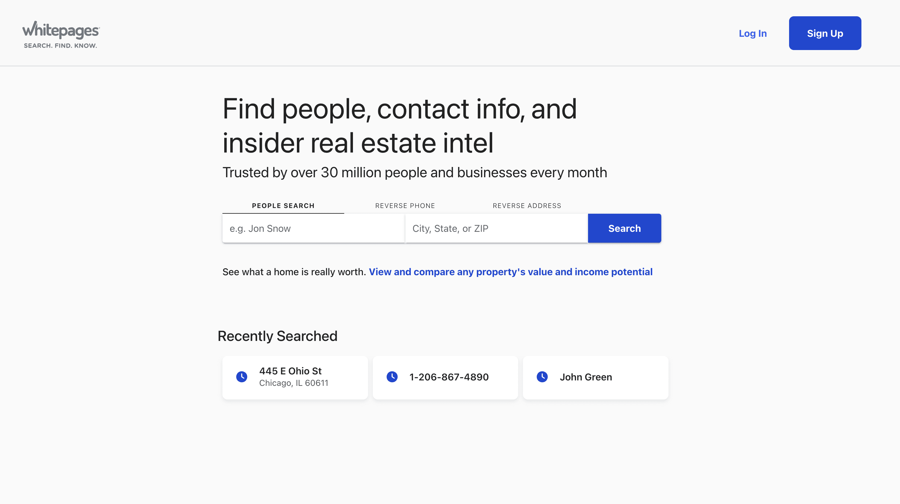 Whitepages 스크린샷