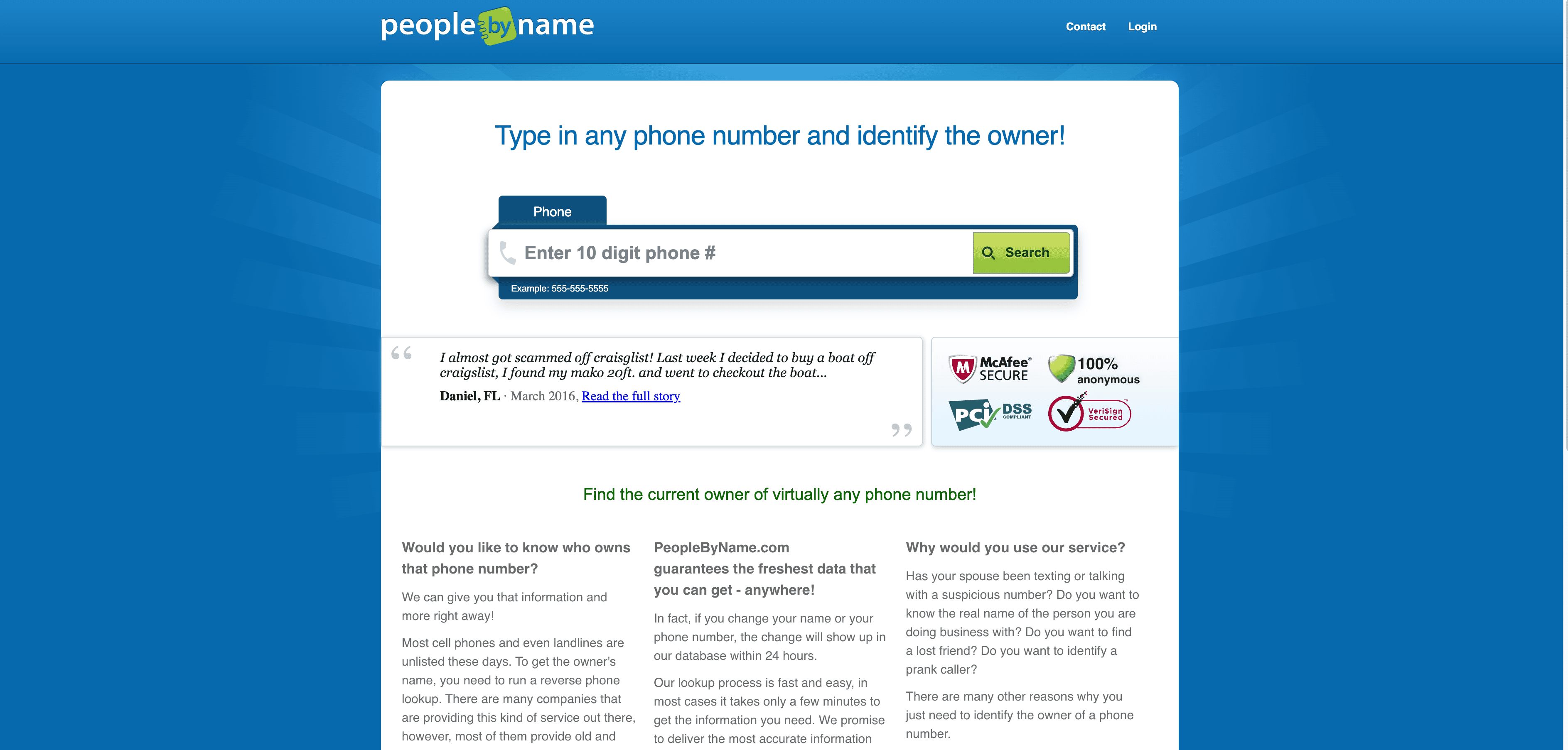 Captura de Tela do PeopleByName