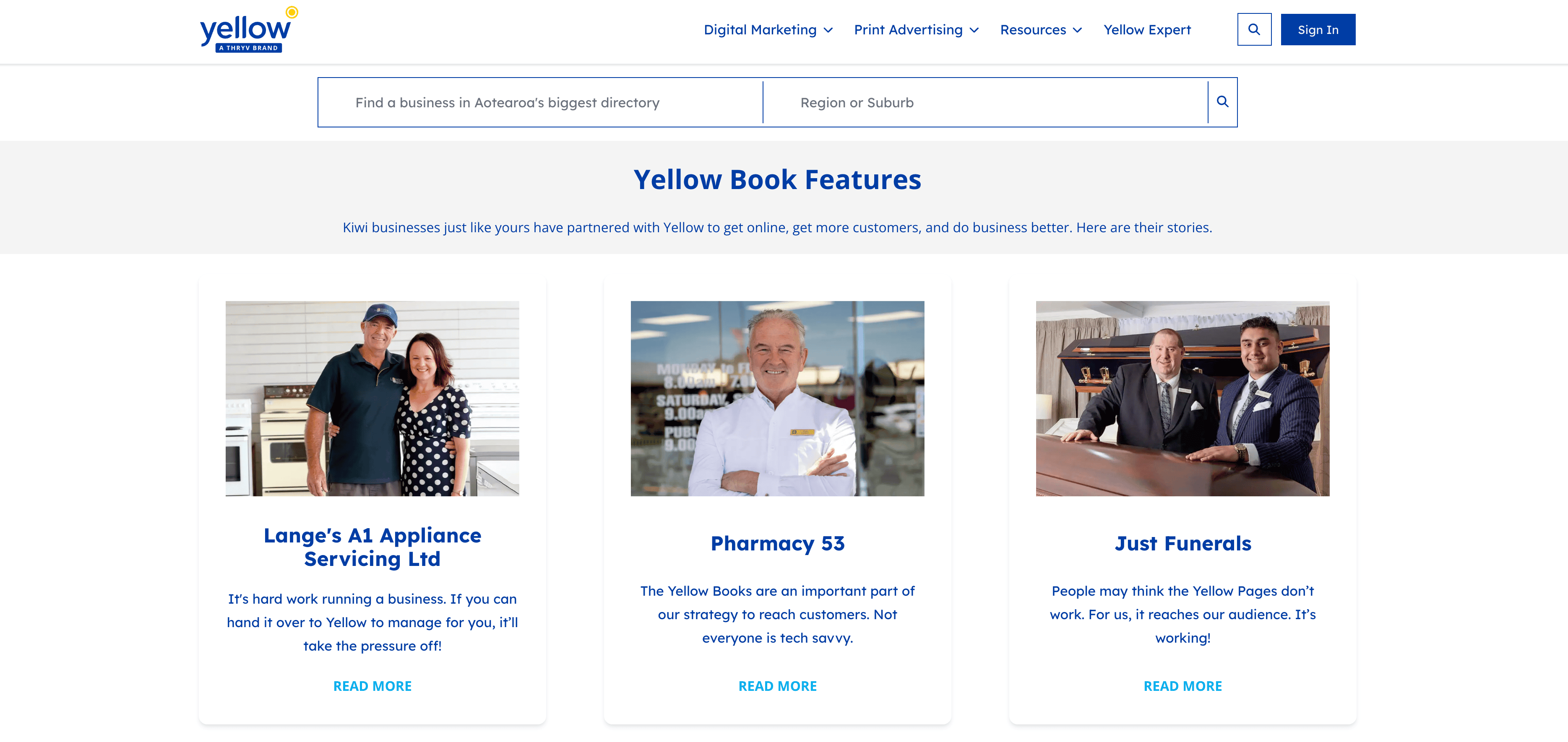 Customer Story Listing Screenshot