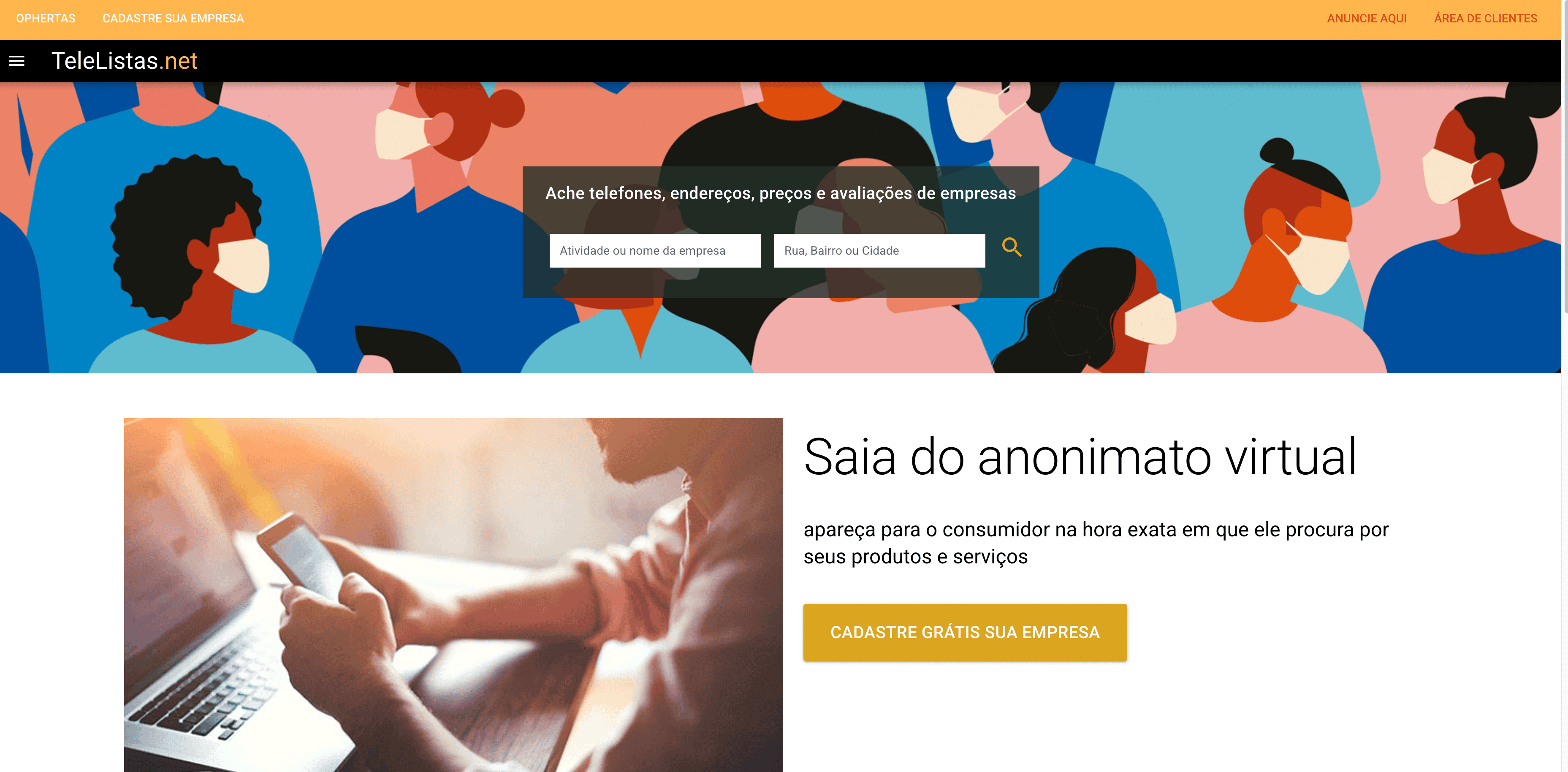 Captura de Tela do TeleListas