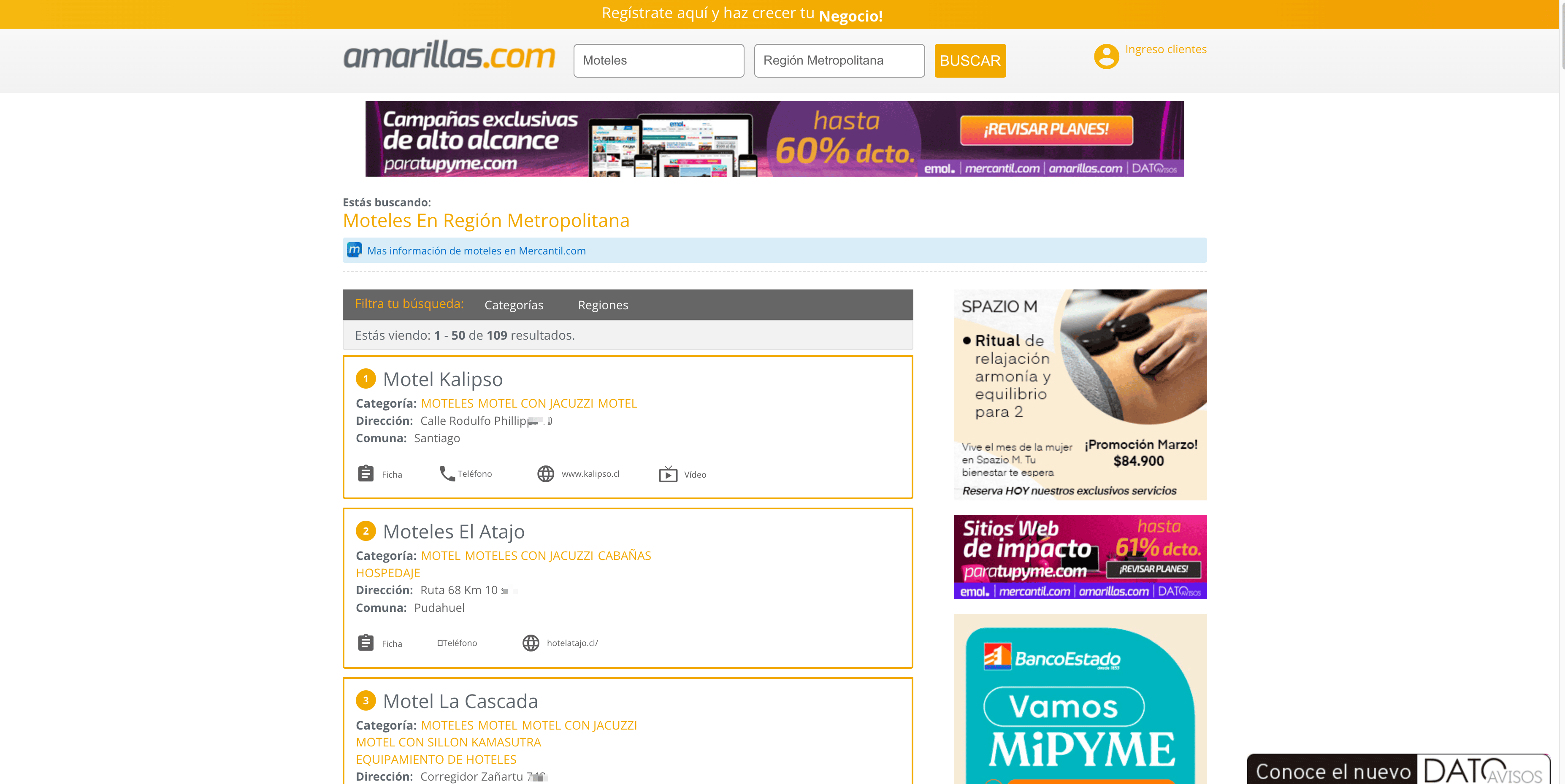 Moteles Listing Screenshot