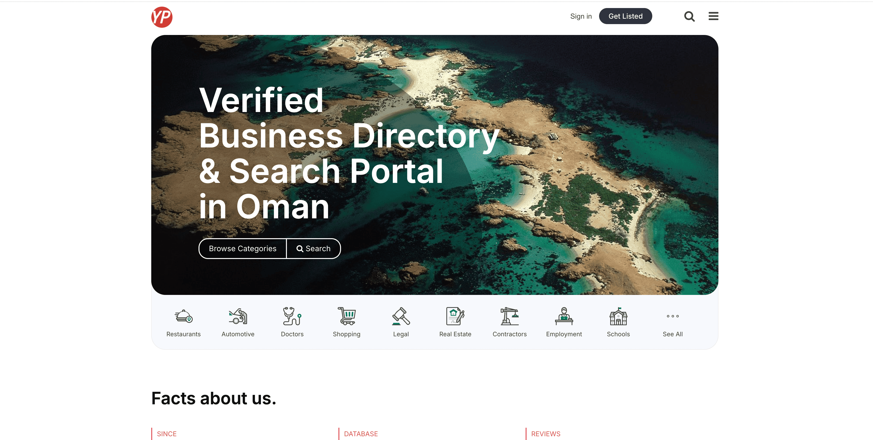 Oman Yellow Pages Screenshot