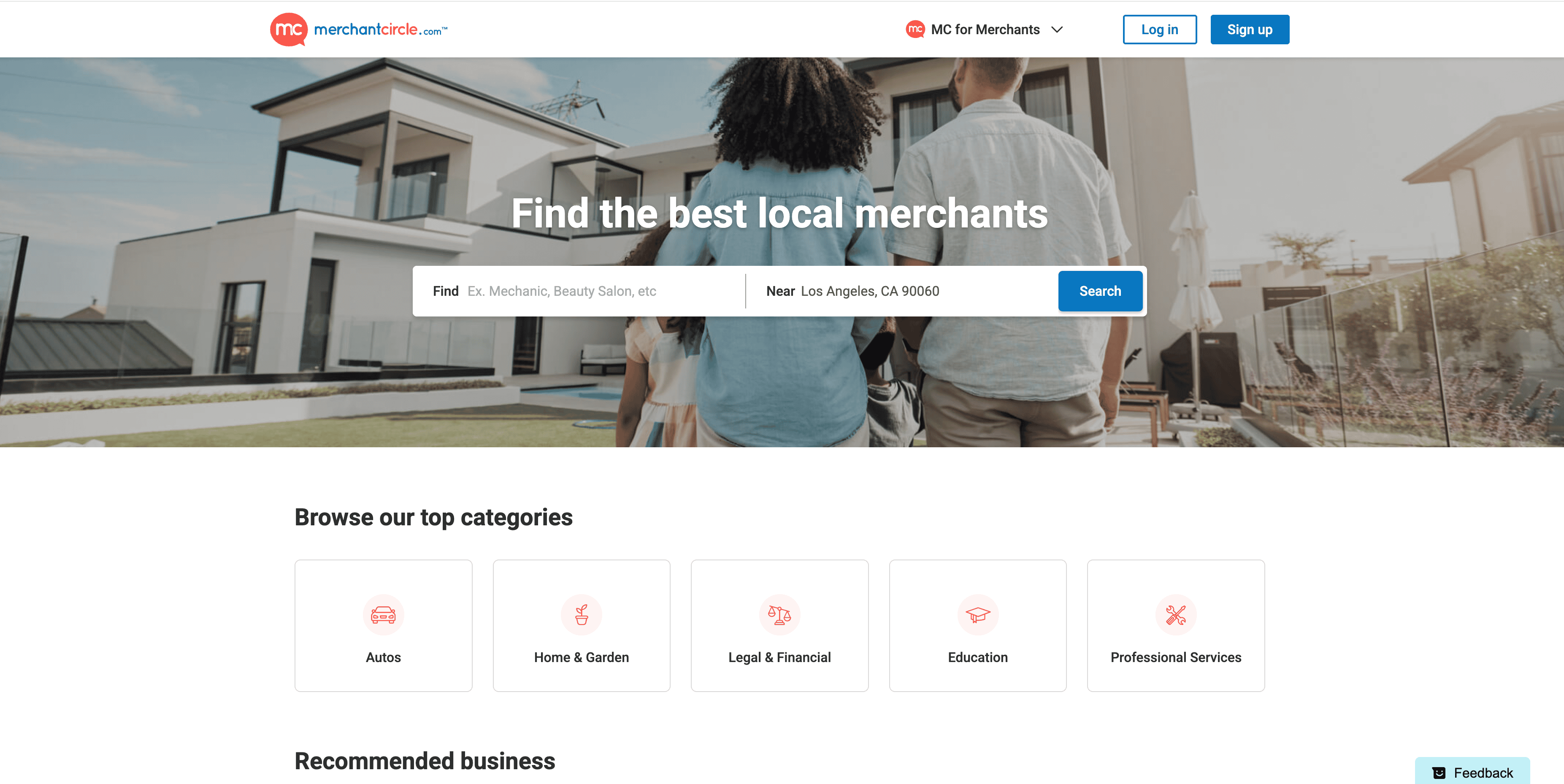 MerchantCircle Screenshot
