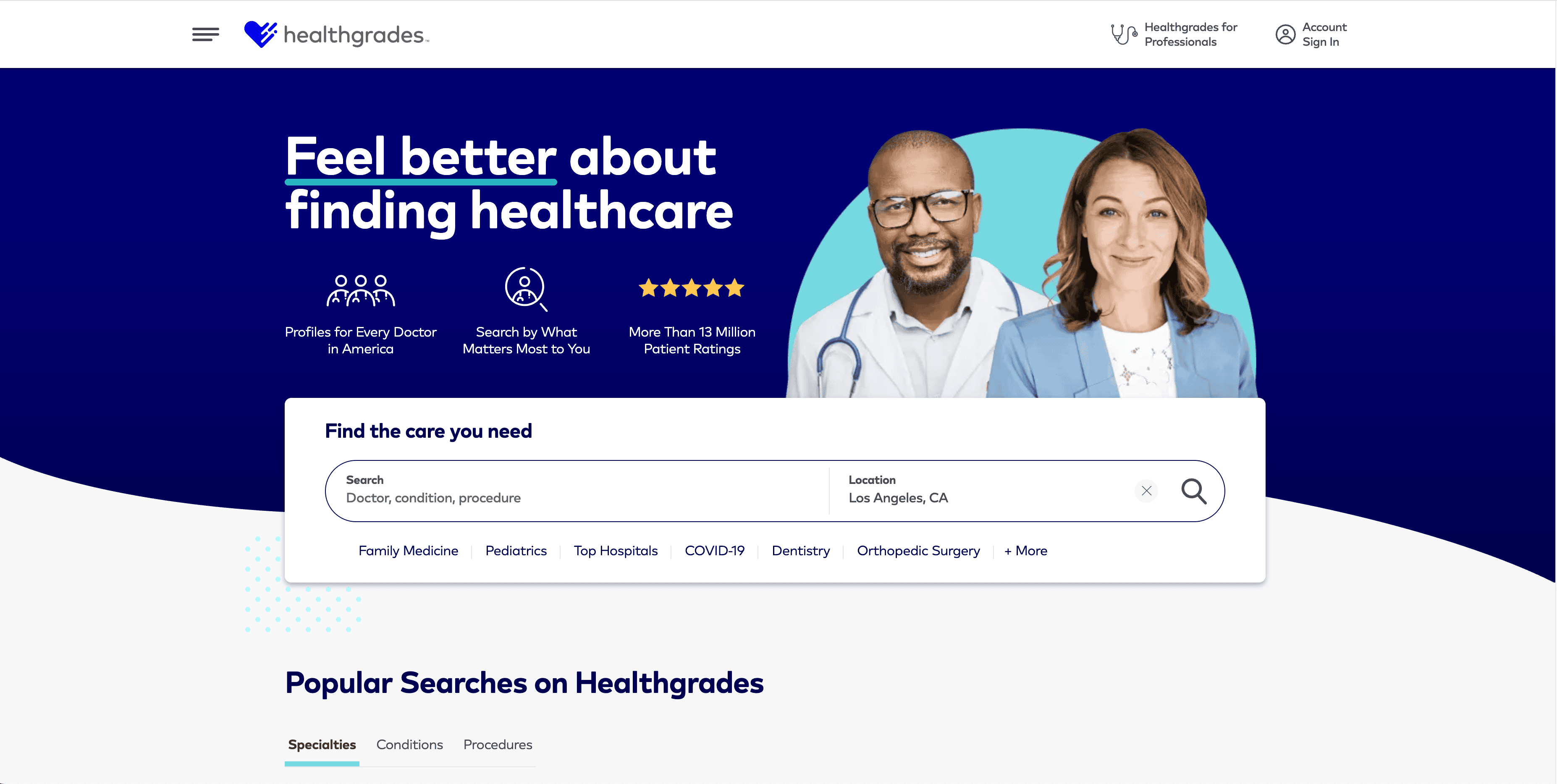 Healthgrades 스크린샷