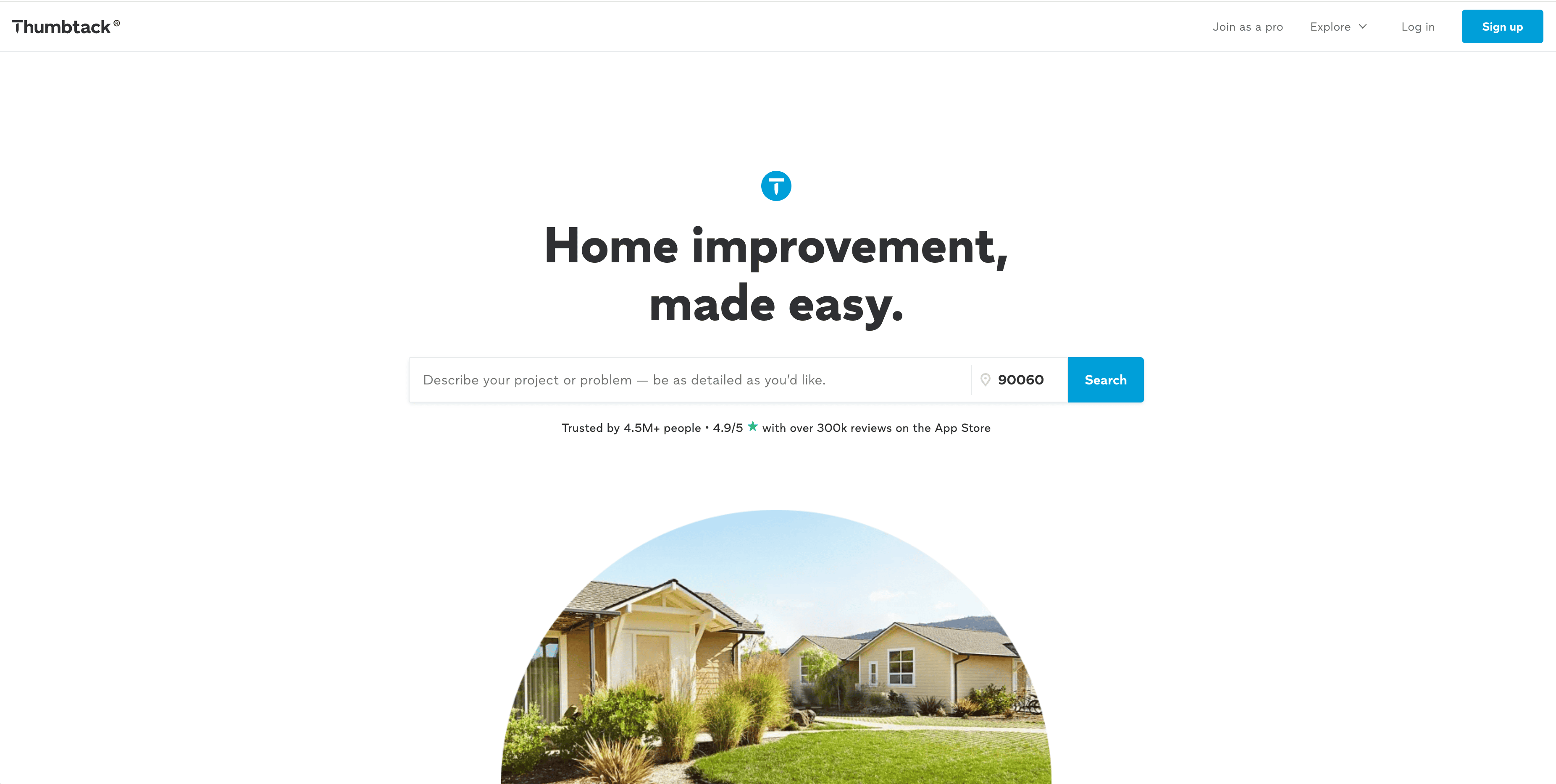 Thumbtack Screenshot