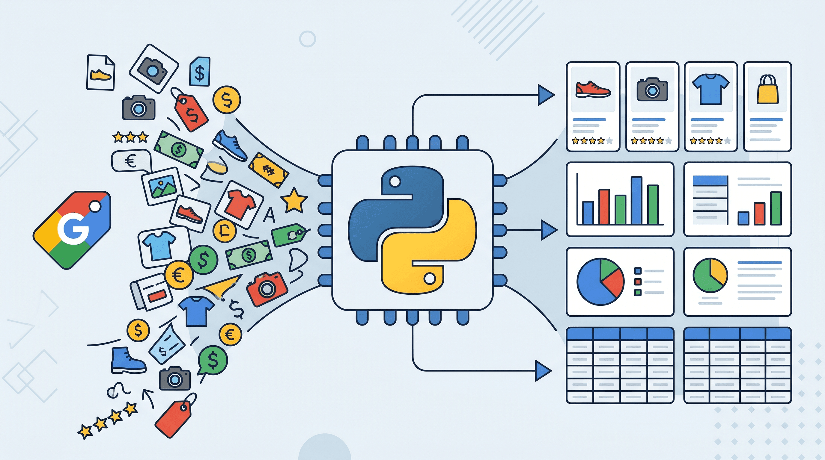 วิธีดึงข้อมูล Google Shopping — ทั้งแบบไม่ต้องเขียนโค้ดและแบบใช้โค้ด