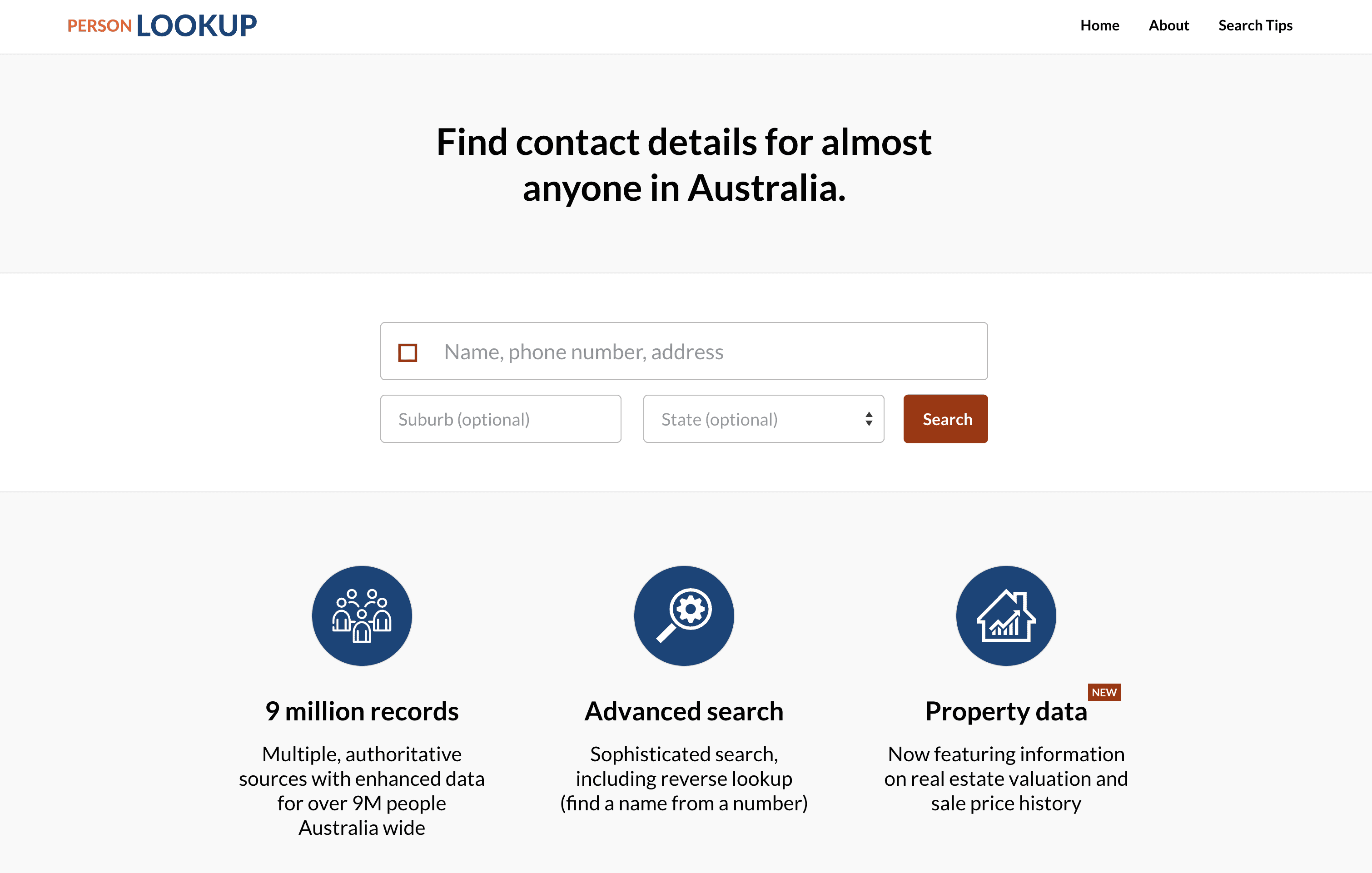 Person Lookup Screenshot