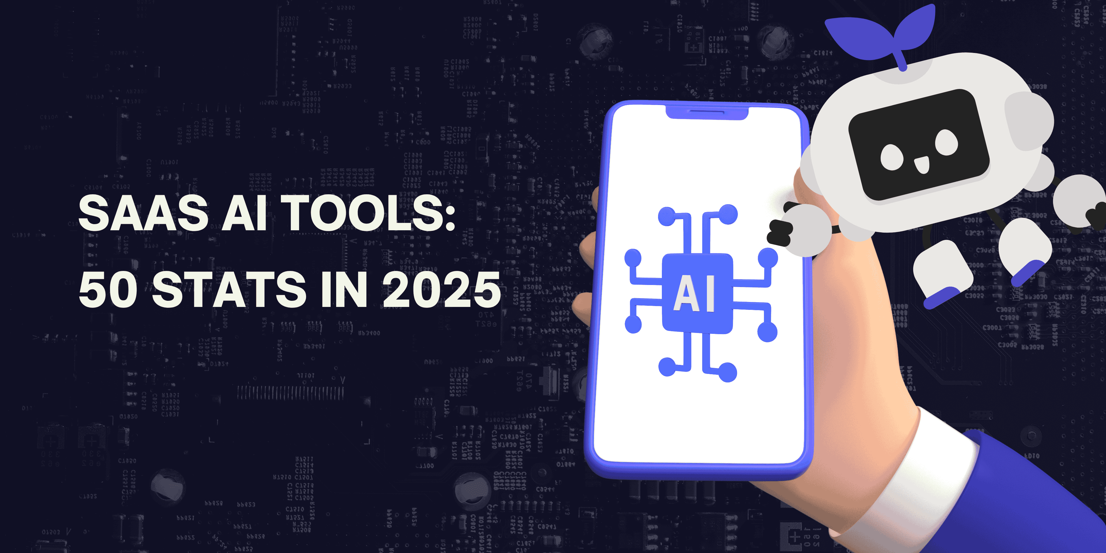 Outils SaaS IA : 50 chiffres clés en 2025