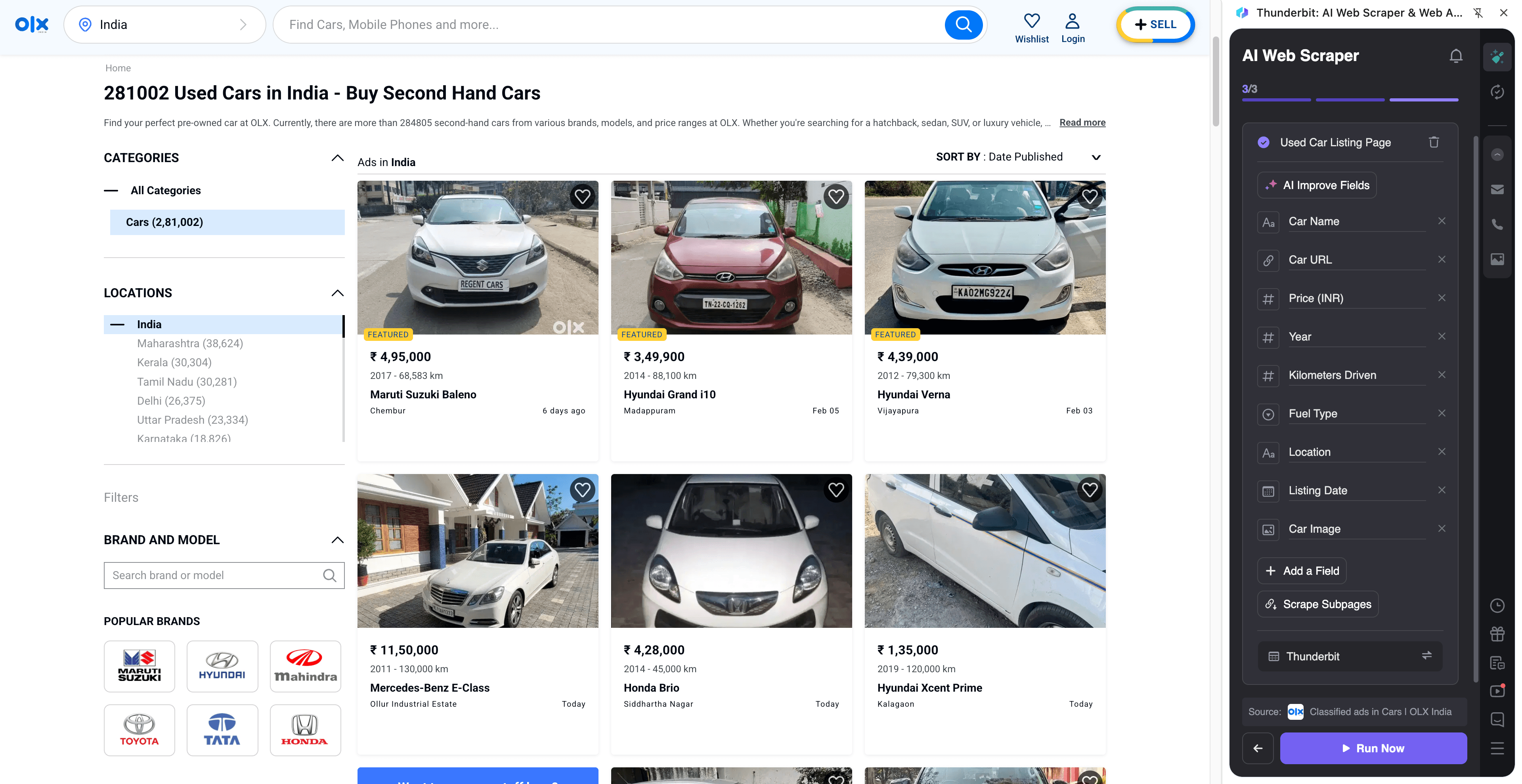 OLX Cars Screenshot