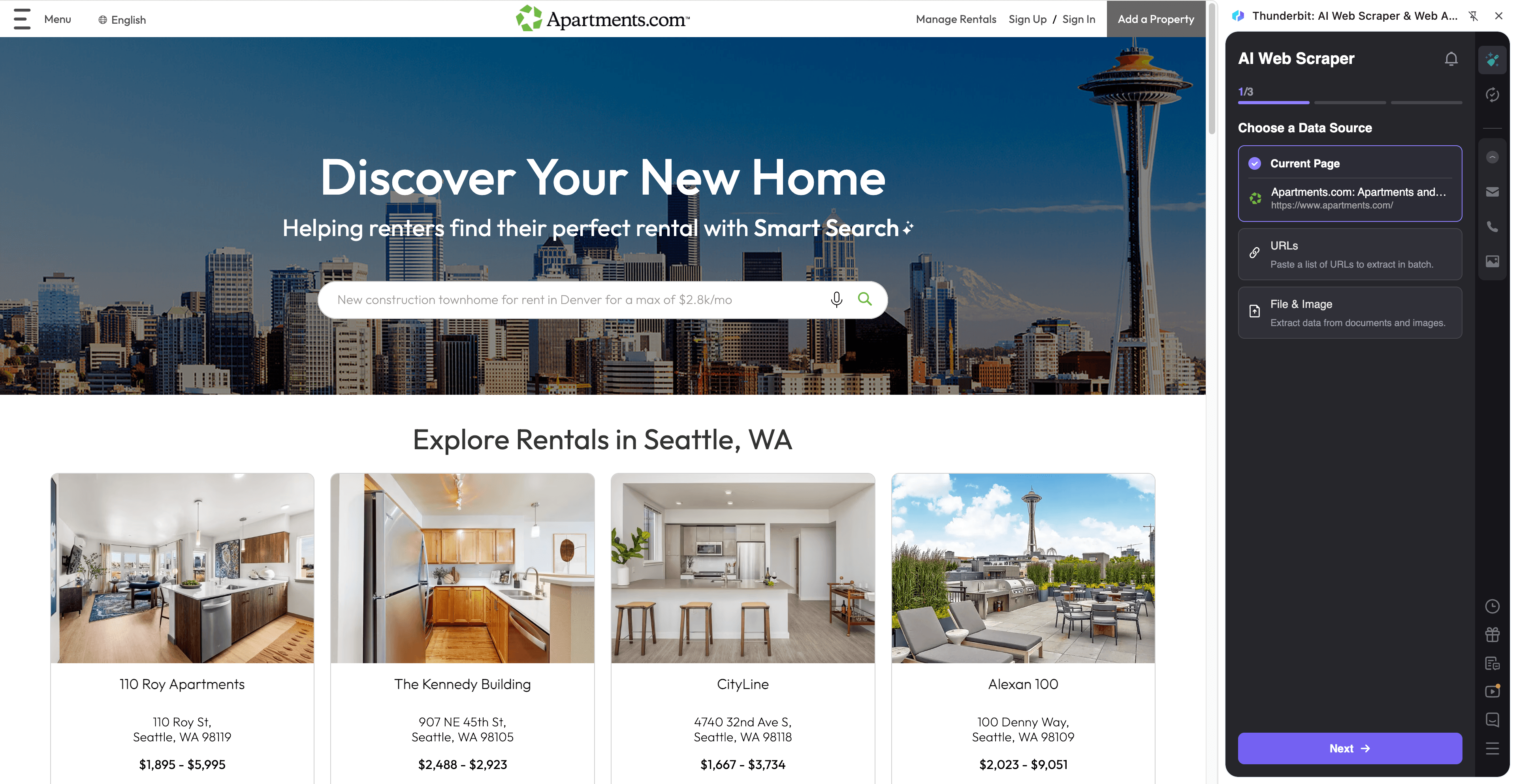 Apartments.com Screenshot