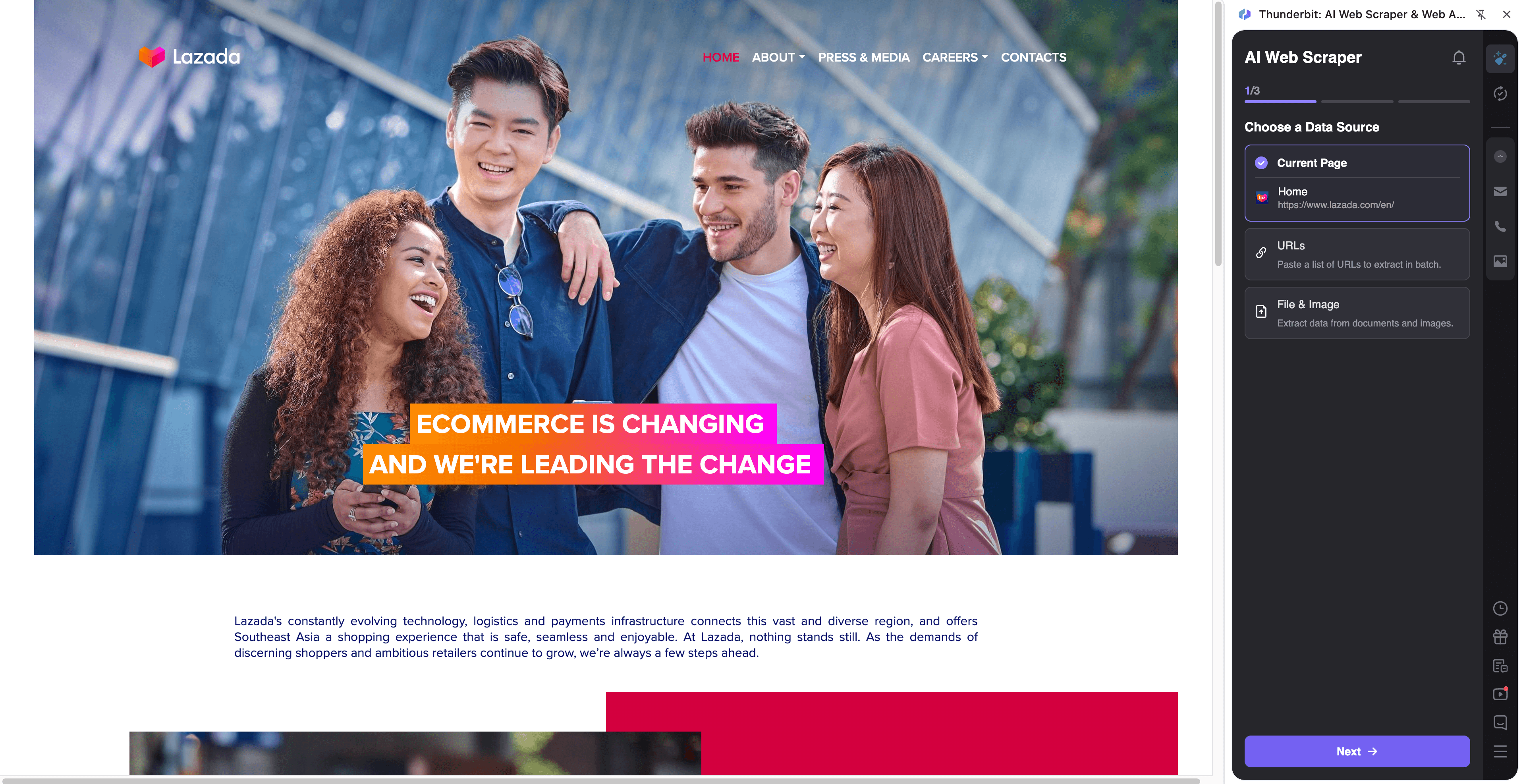 Lazada Website Screenshot