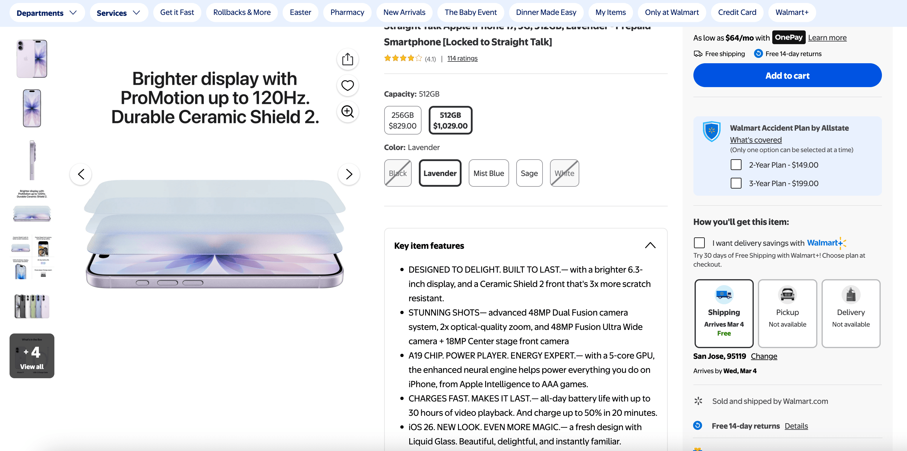Walmart SKU Monitoring Screenshot