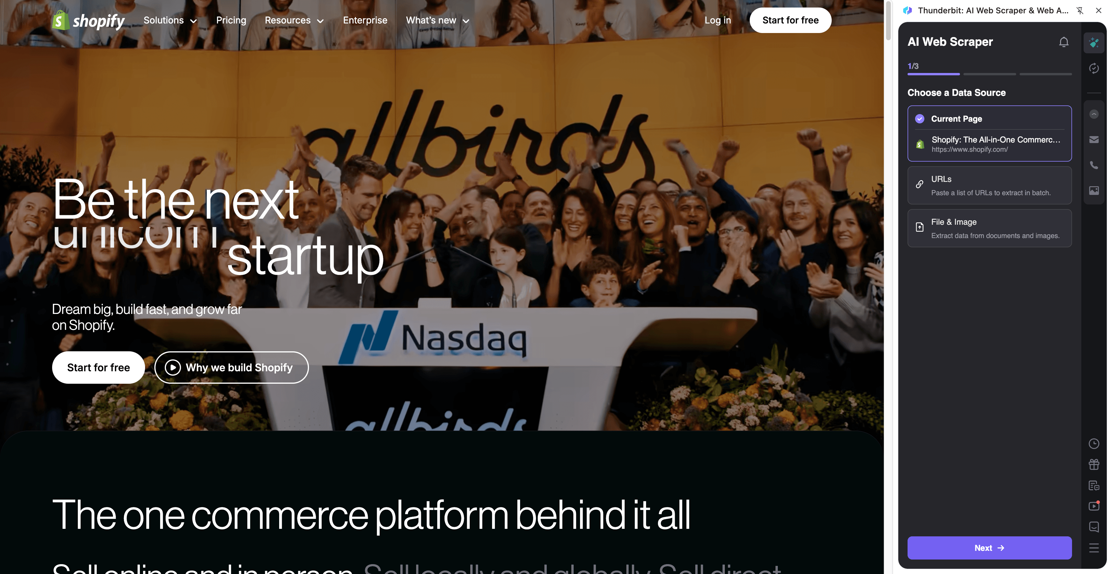 Shopify: The All-in-One Commerce Platform for Businesses - Shopify Screenshot