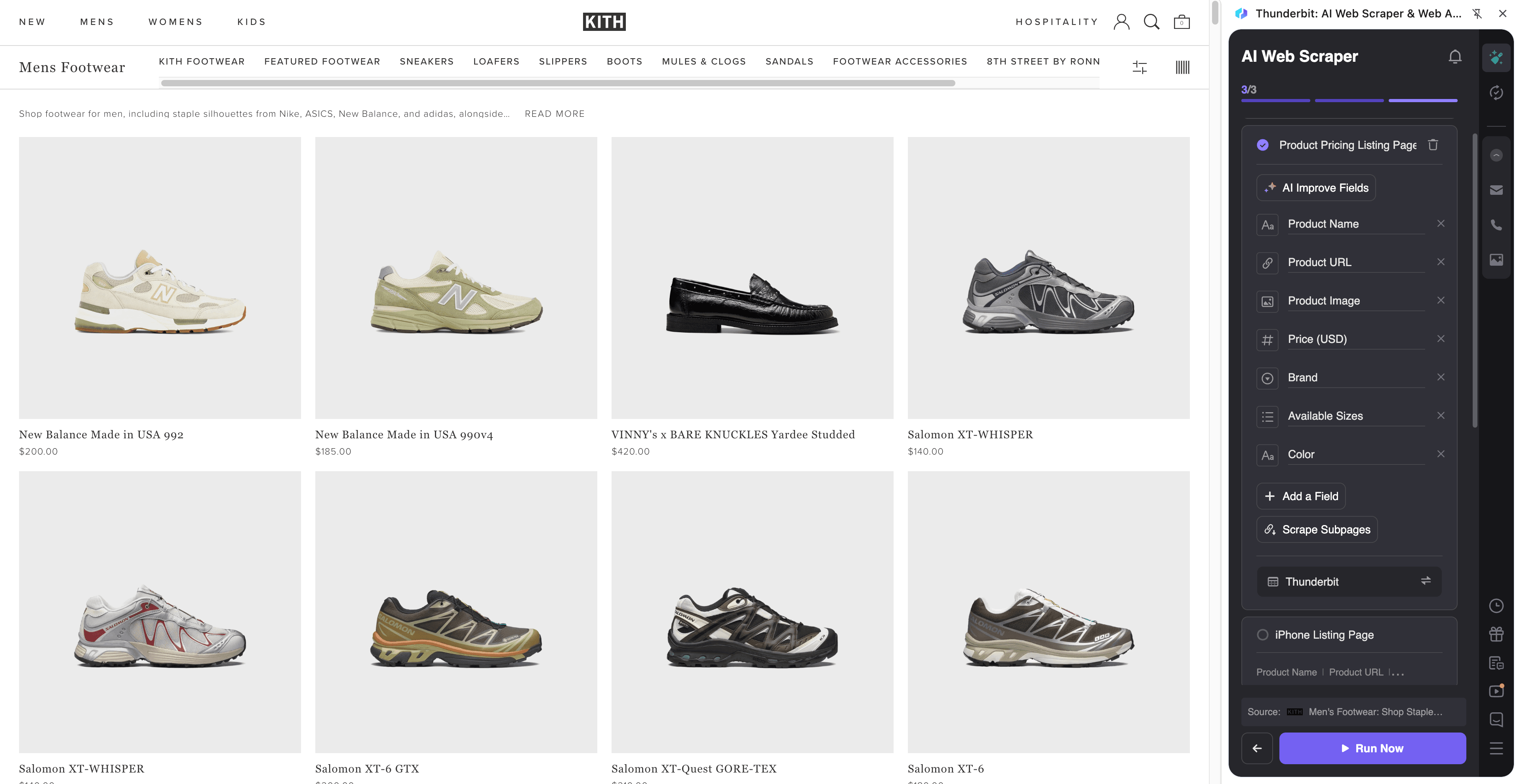 Competitor Price Monitoring Screenshot