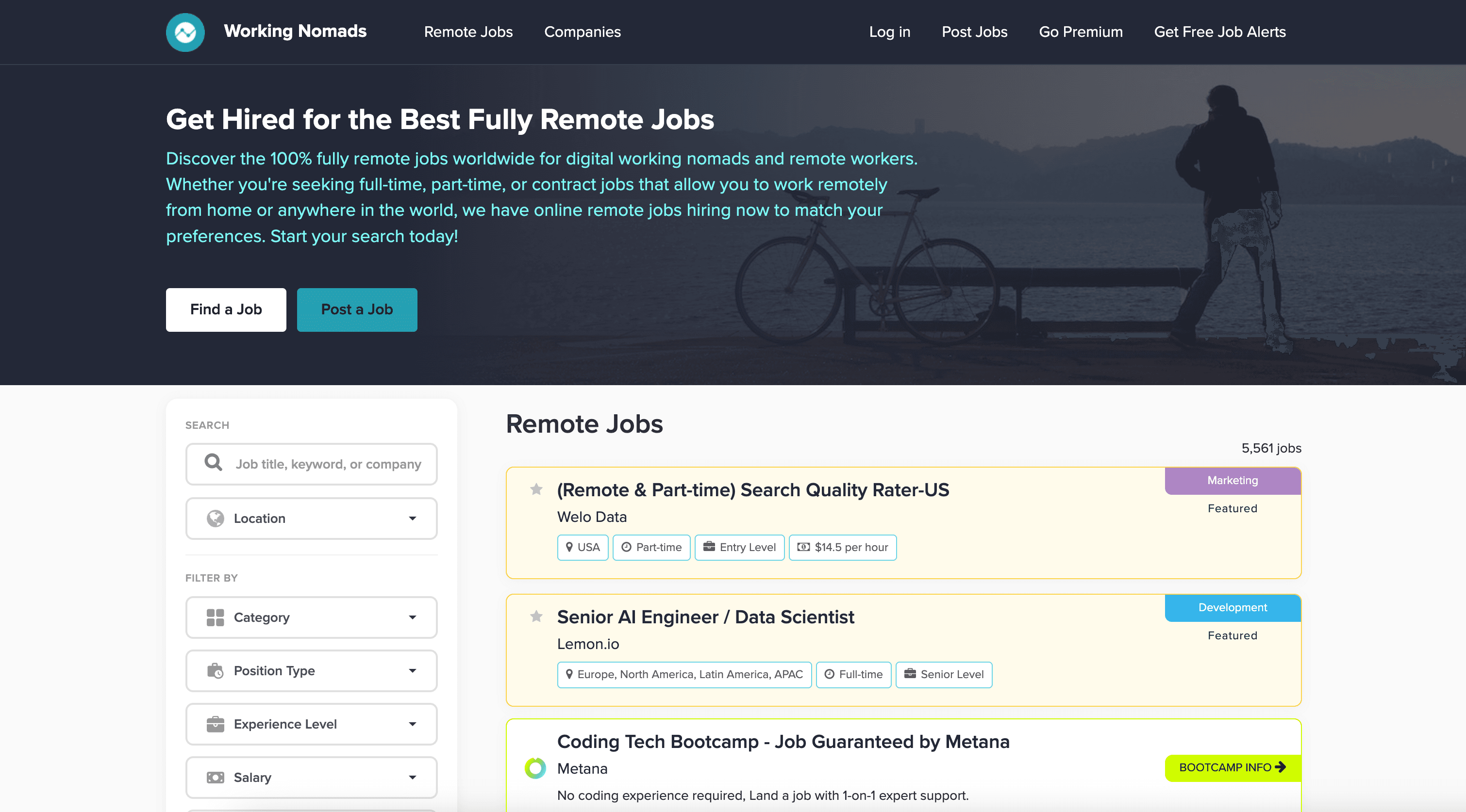 Remote Jobs | Working Nomads
