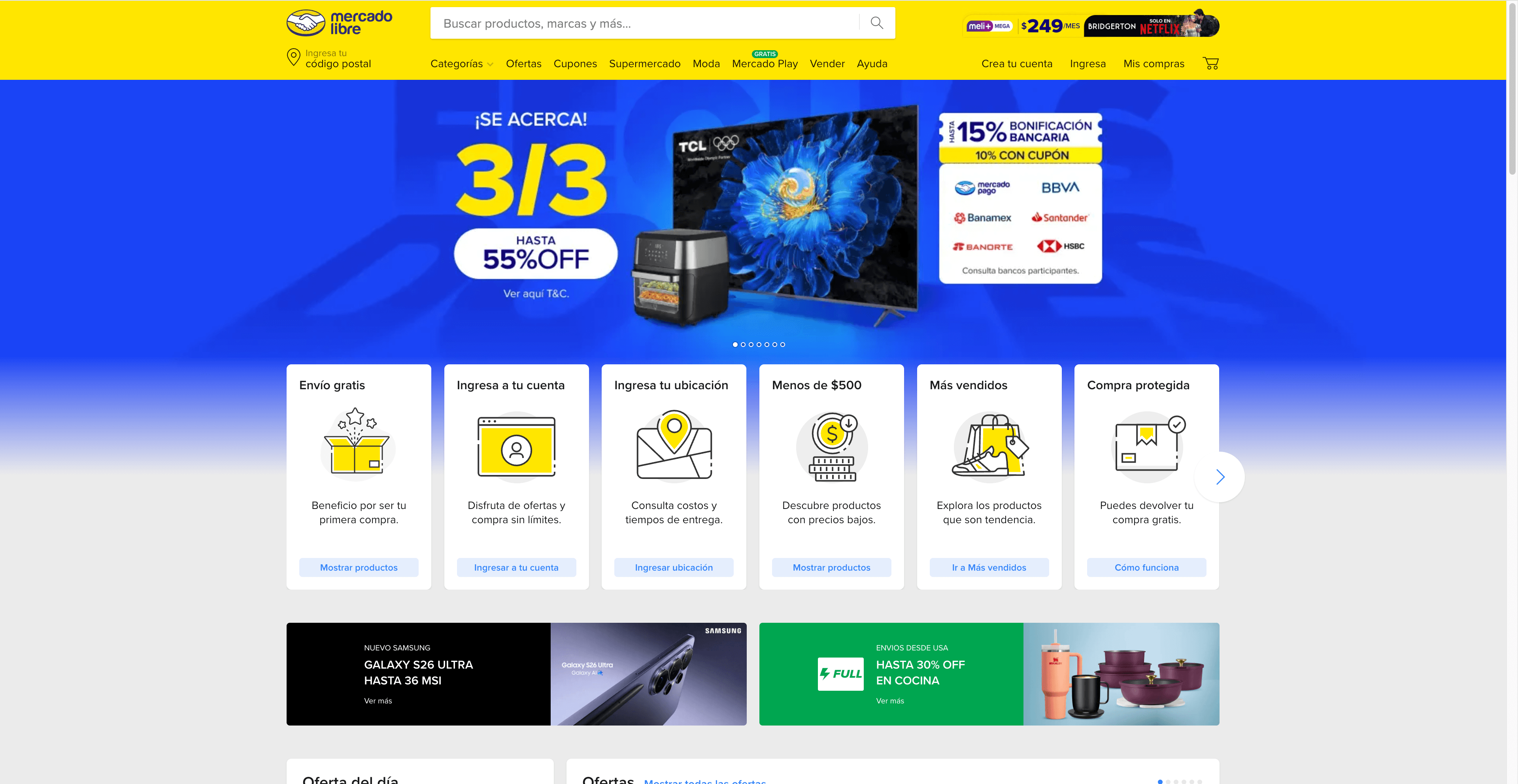Mercado Libre Website Screenshot