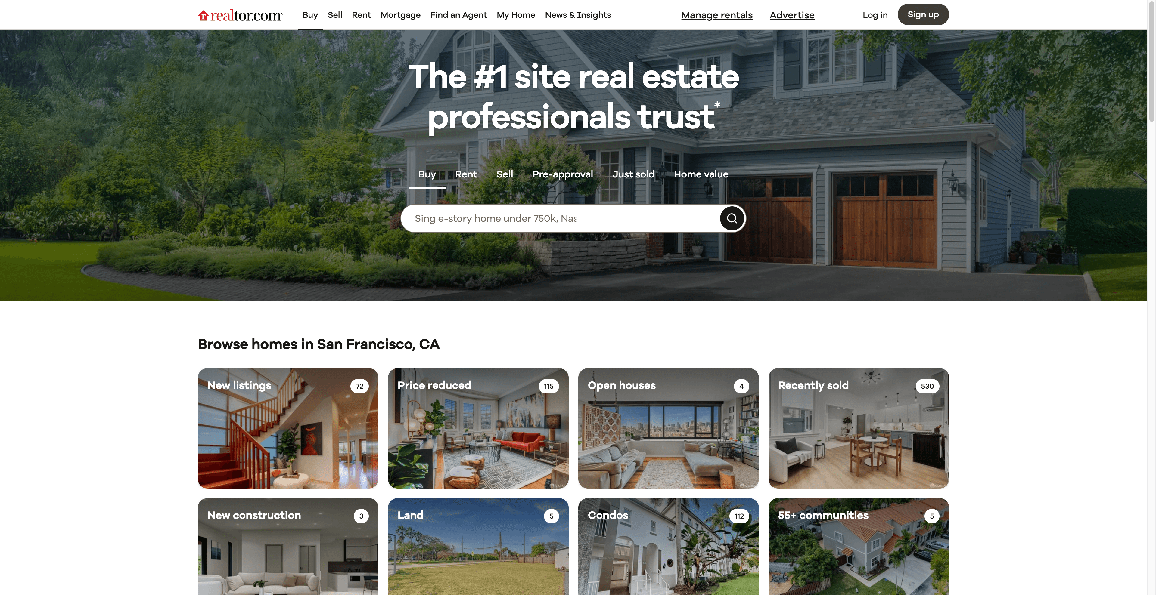 Realtor.com Website Screenshot