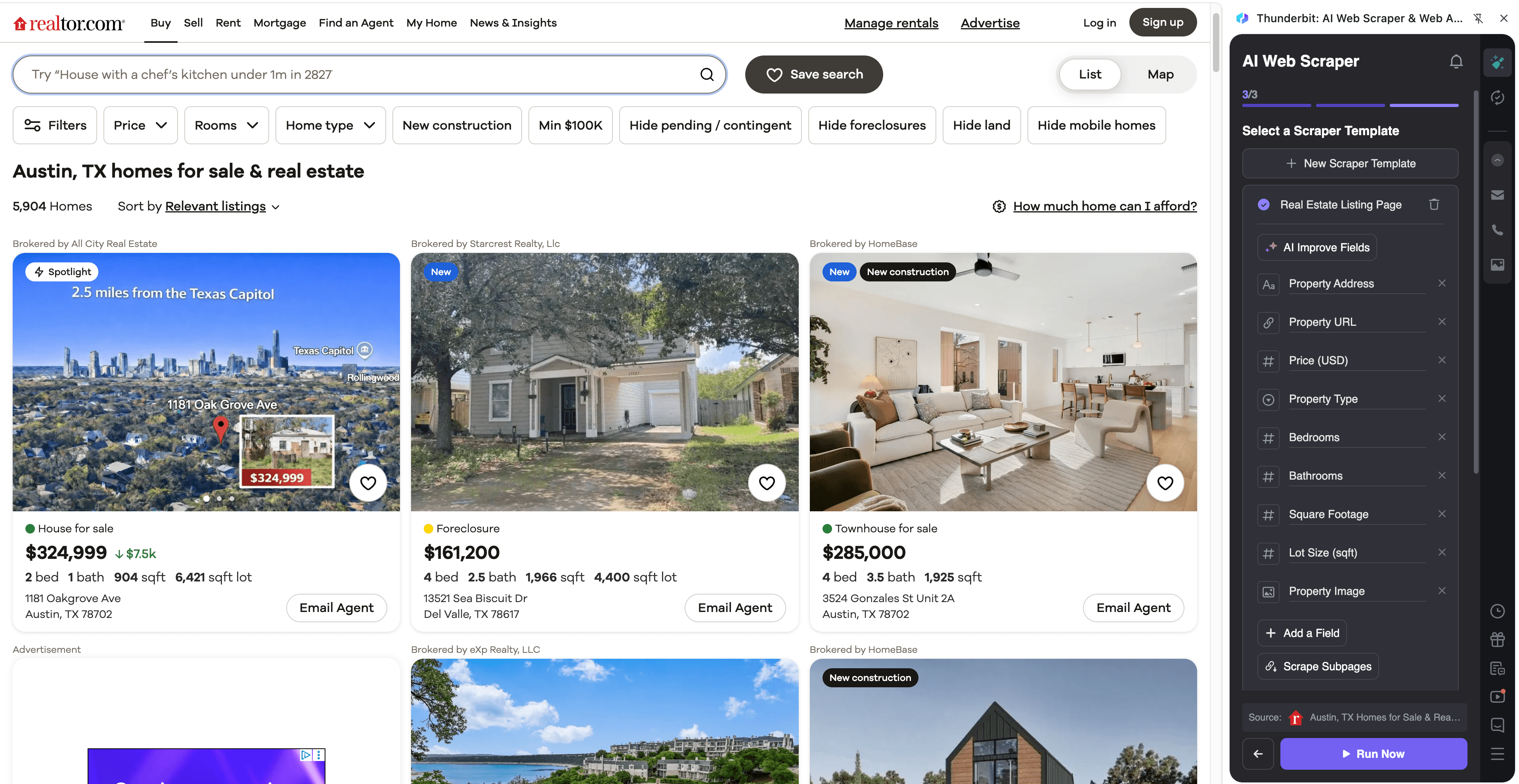 Regional Market Price Analysis Screenshot