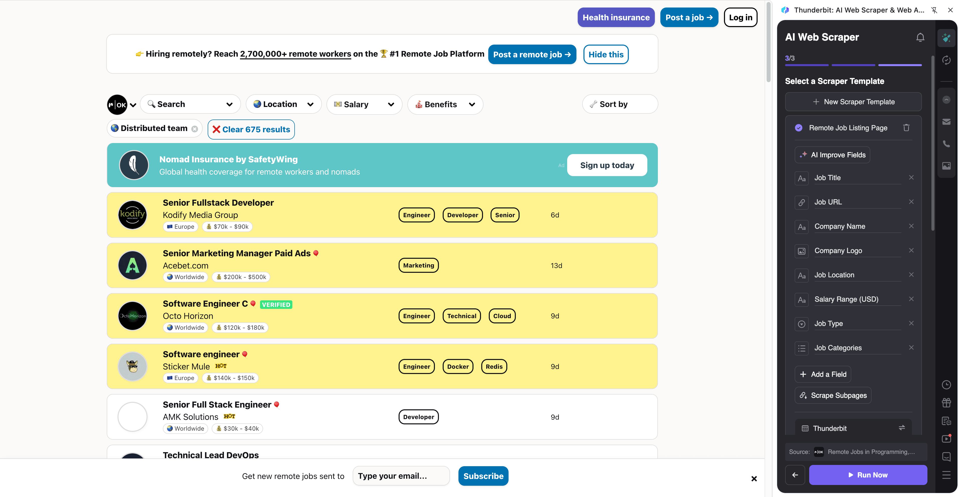 Explore Remote Job Categories Screenshot
