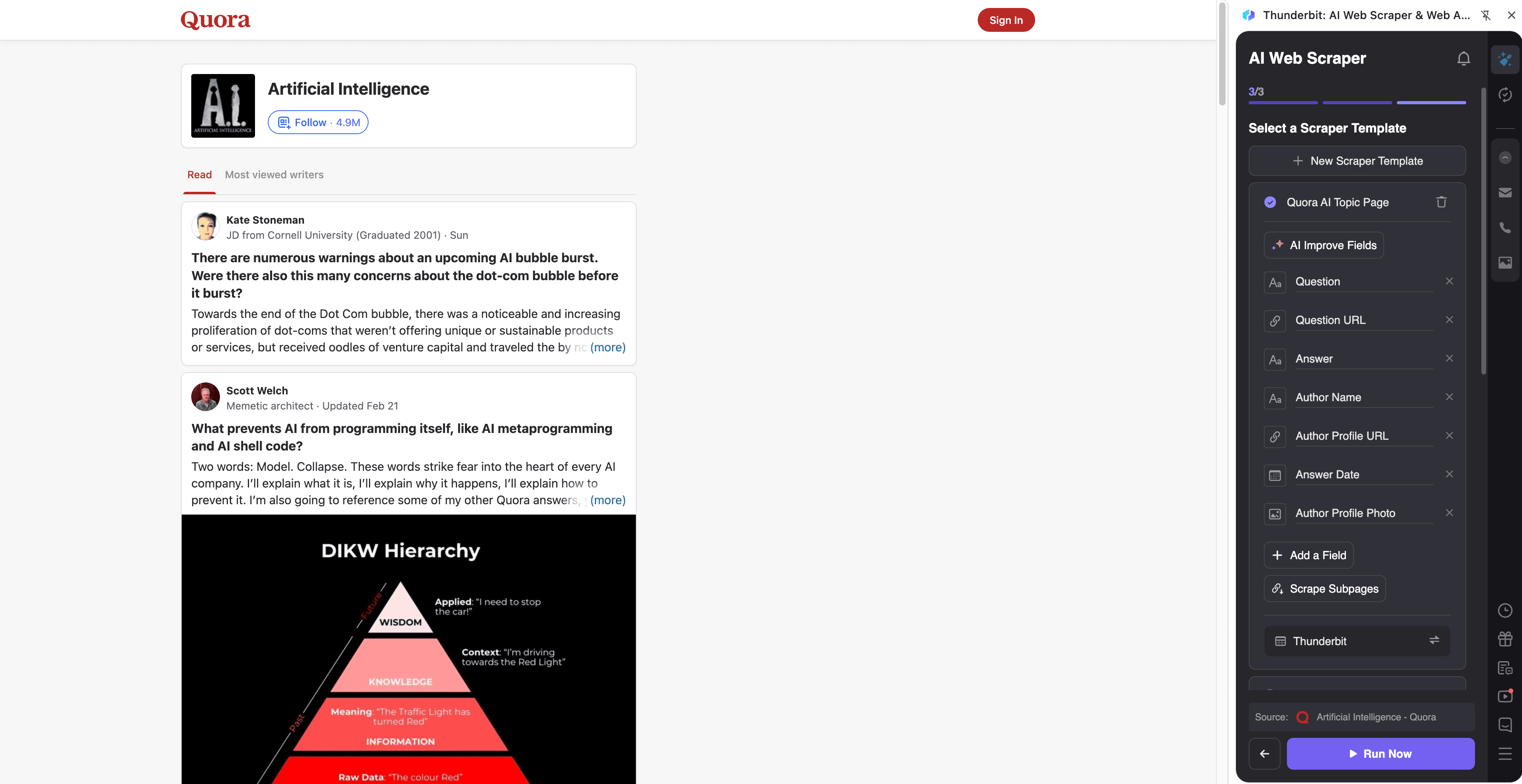 Quora Topic Screenshot