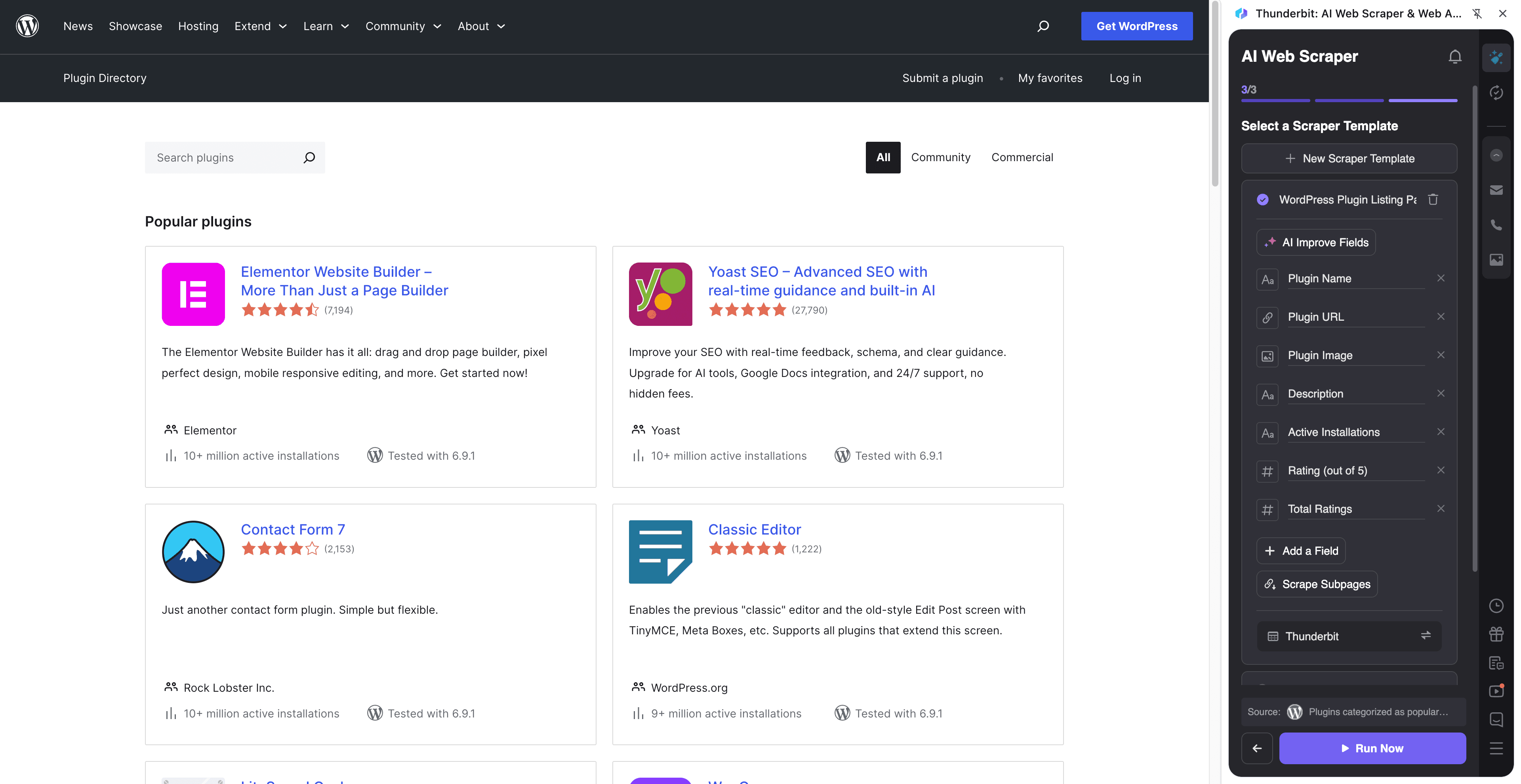 Plugin Market Share & Growth Screenshot