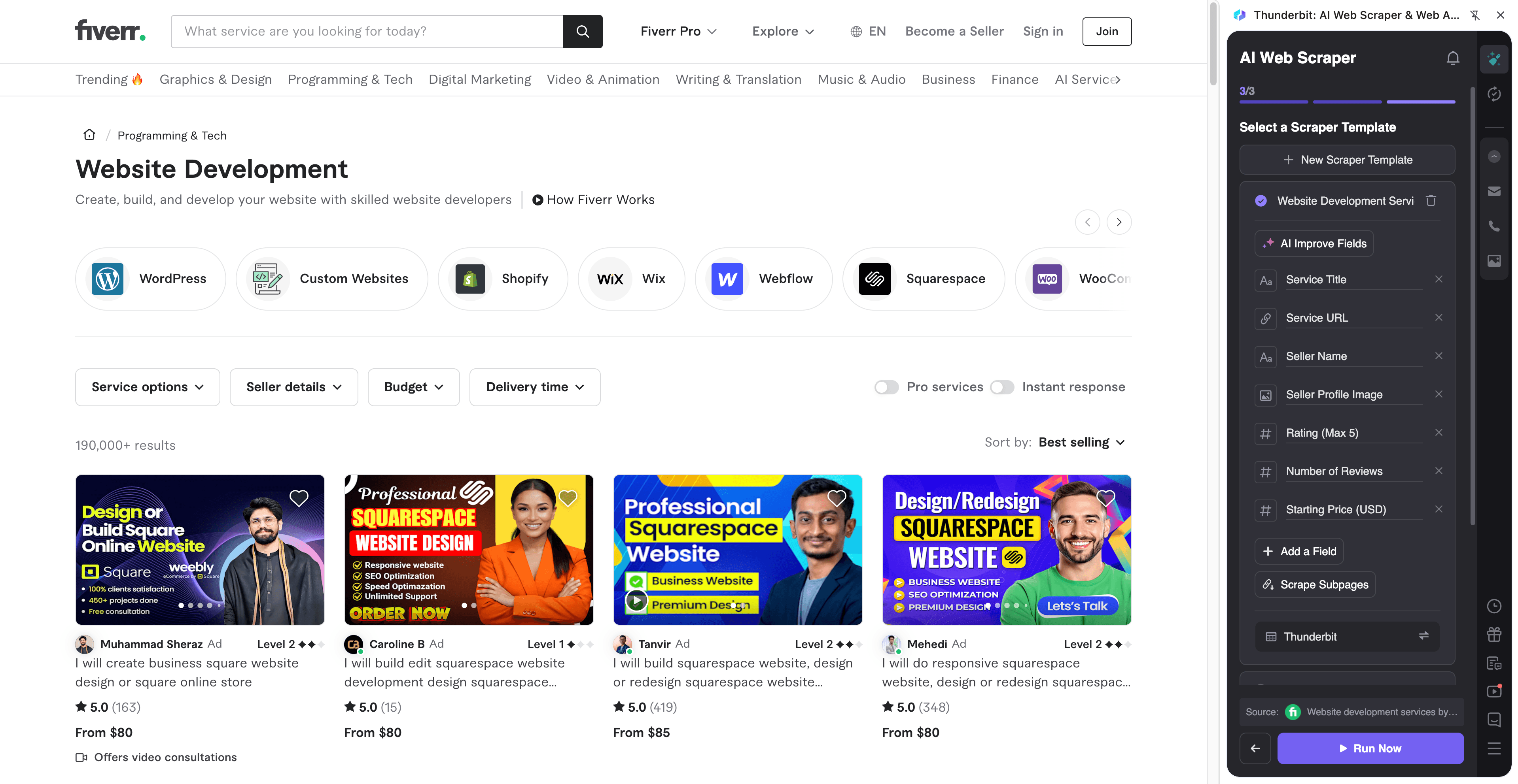 High-Ticket Web Development Screenshot