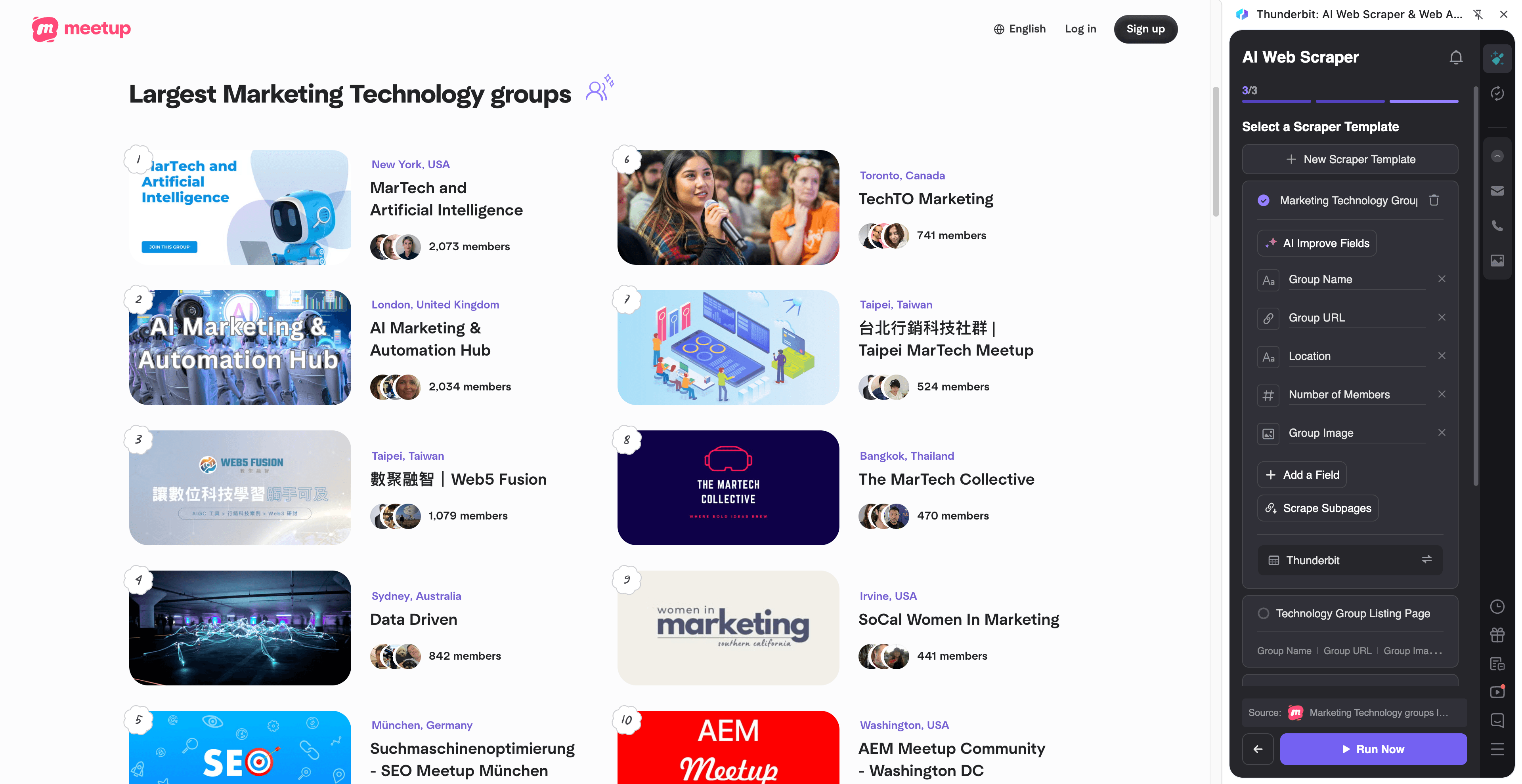 Professional Career & MarTech Leads Screenshot