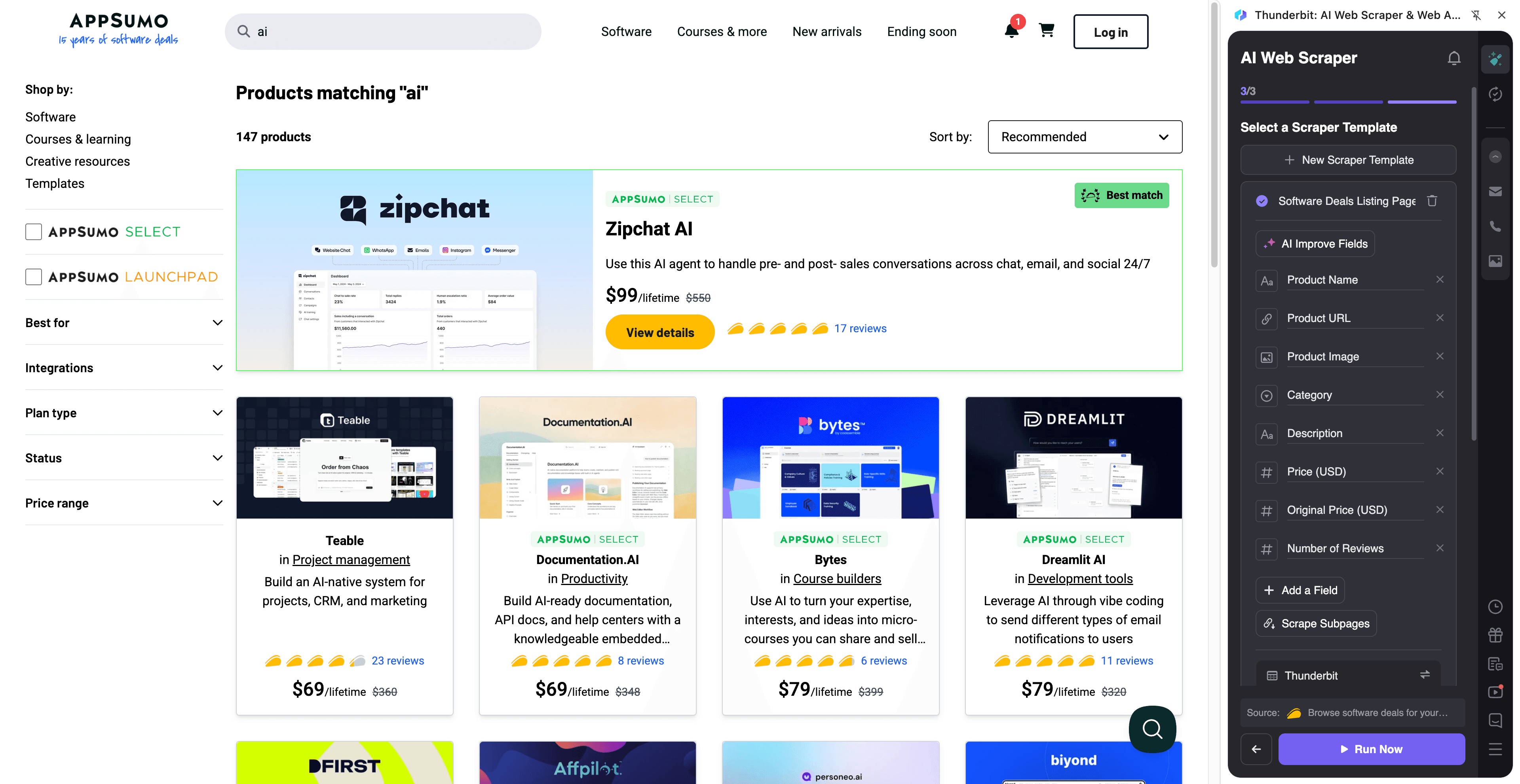 High-Demand AI Tooling Analysis Screenshot