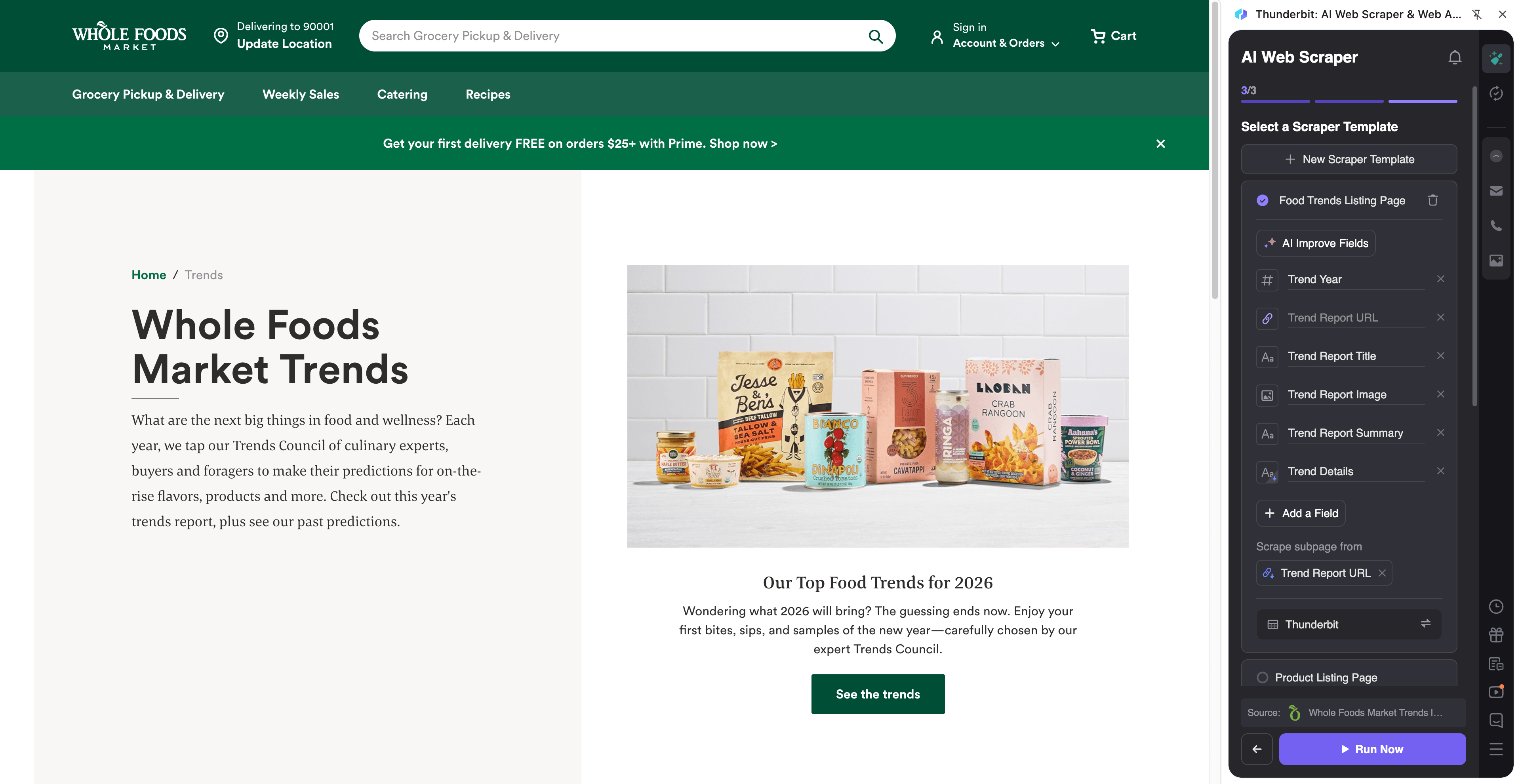 2026 Food & Beverage Trend Index Screenshot