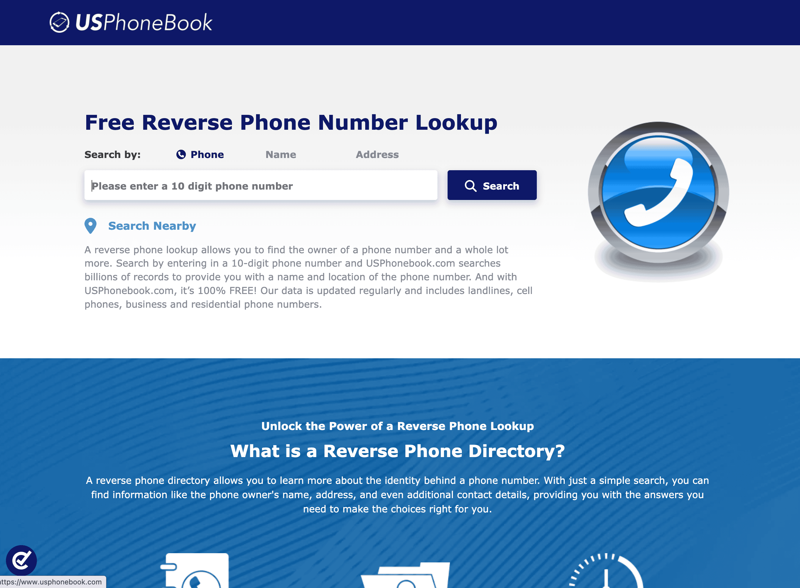 USPhoneBook 截圖