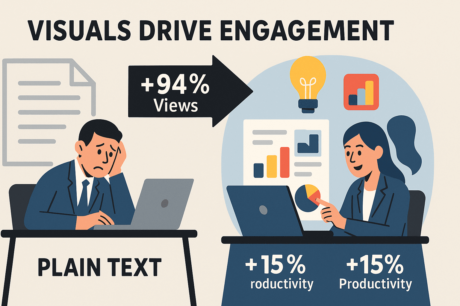 Visuals drive engagement