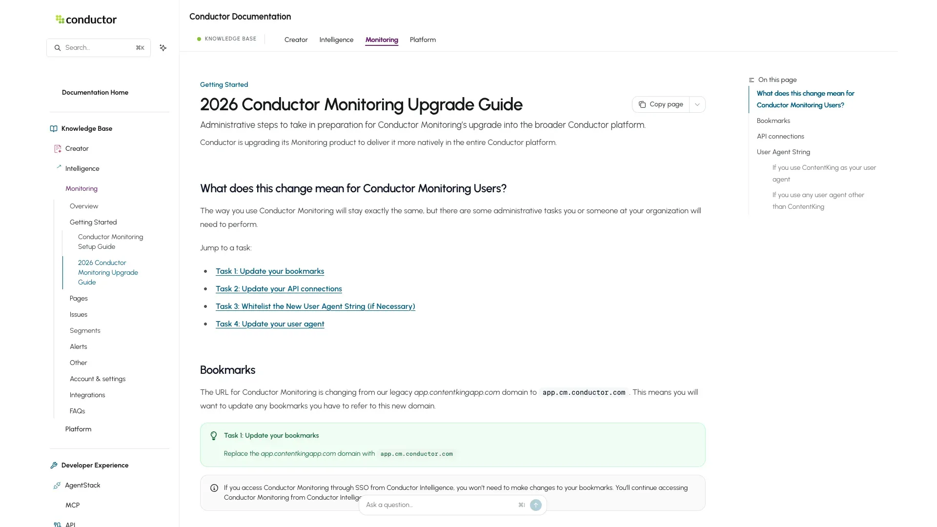 Official Conductor Monitoring website screenshot