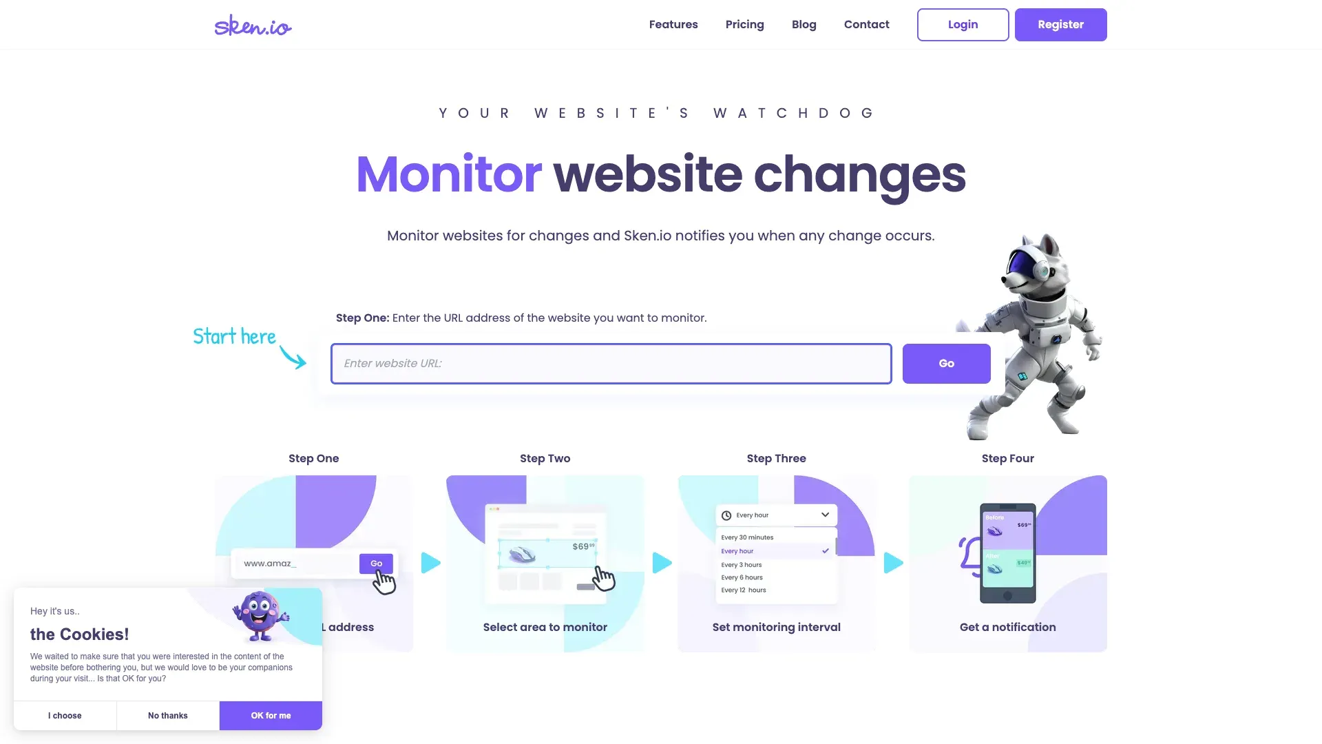 Official Sken.io website screenshot