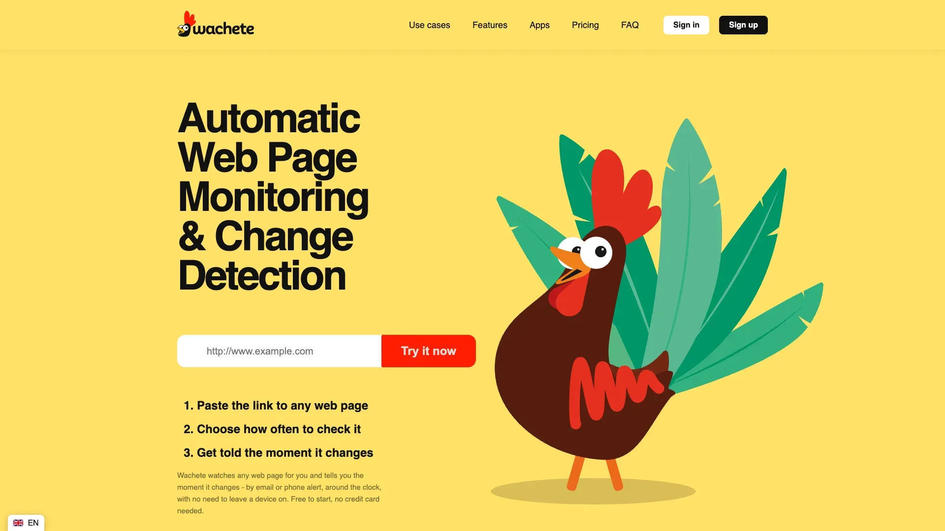 Official Wachete website screenshot