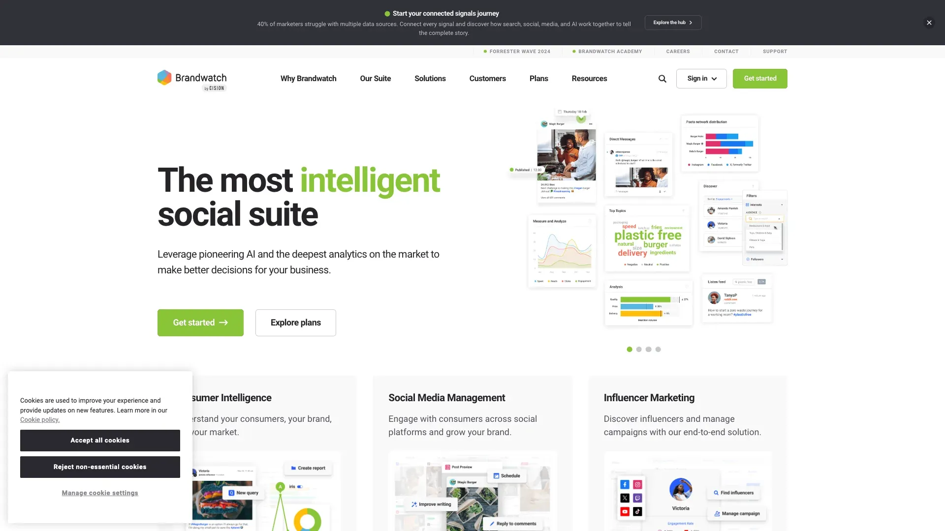 Official Brandwatch website screenshot