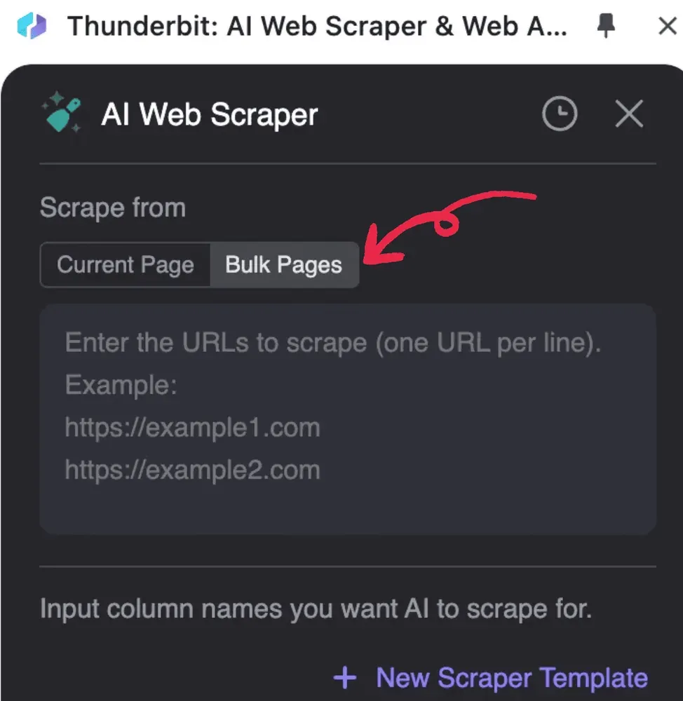 bulk scraping