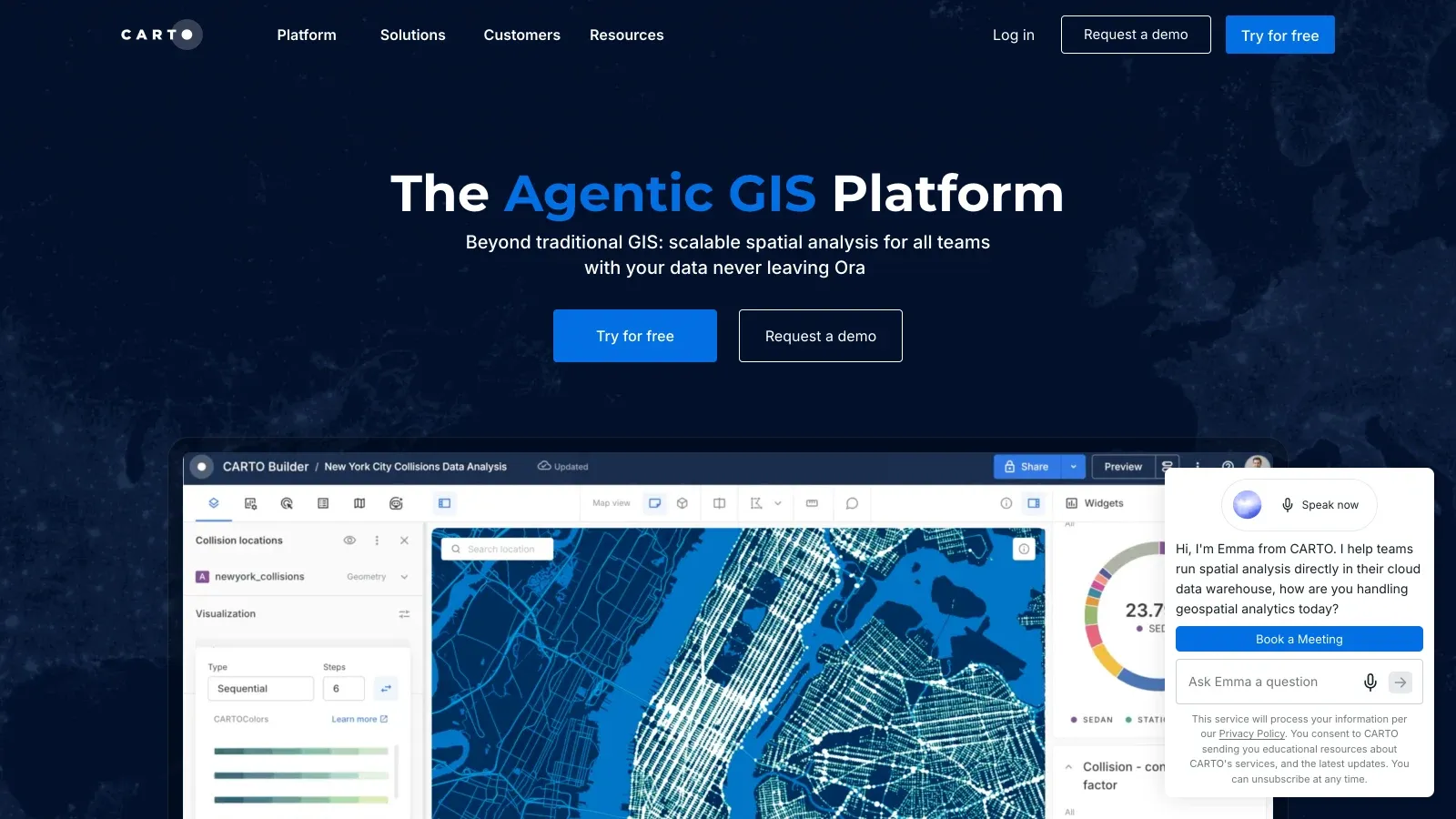 Carto official website screenshot