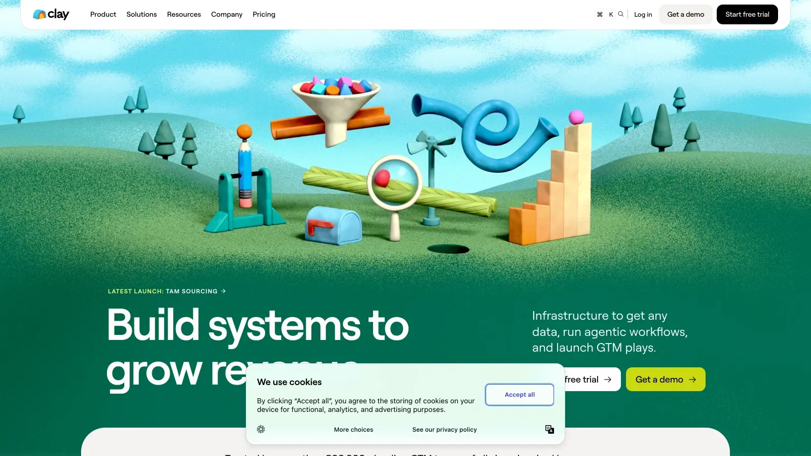 Clay official website screenshot