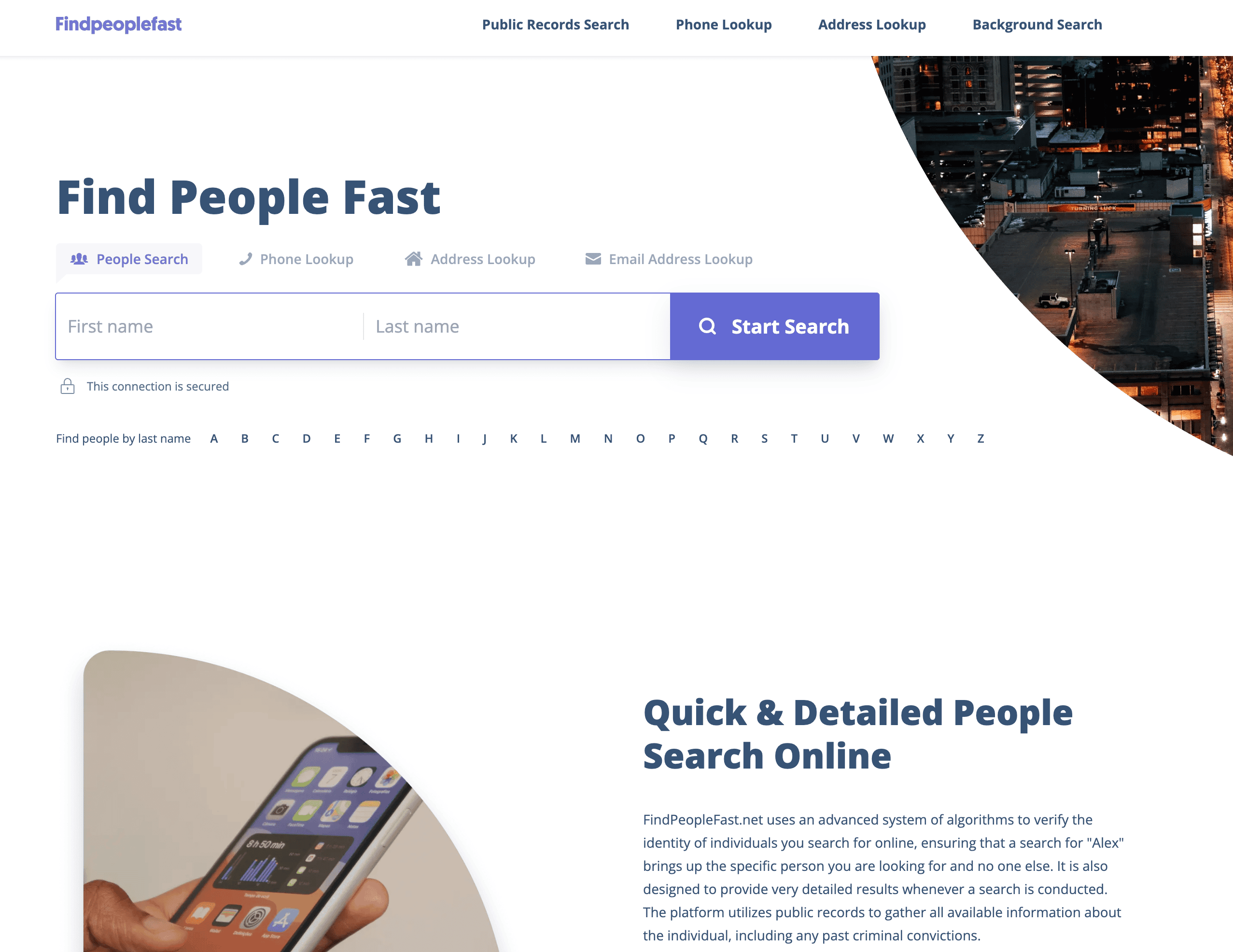 FindPeopleFast Screenshot