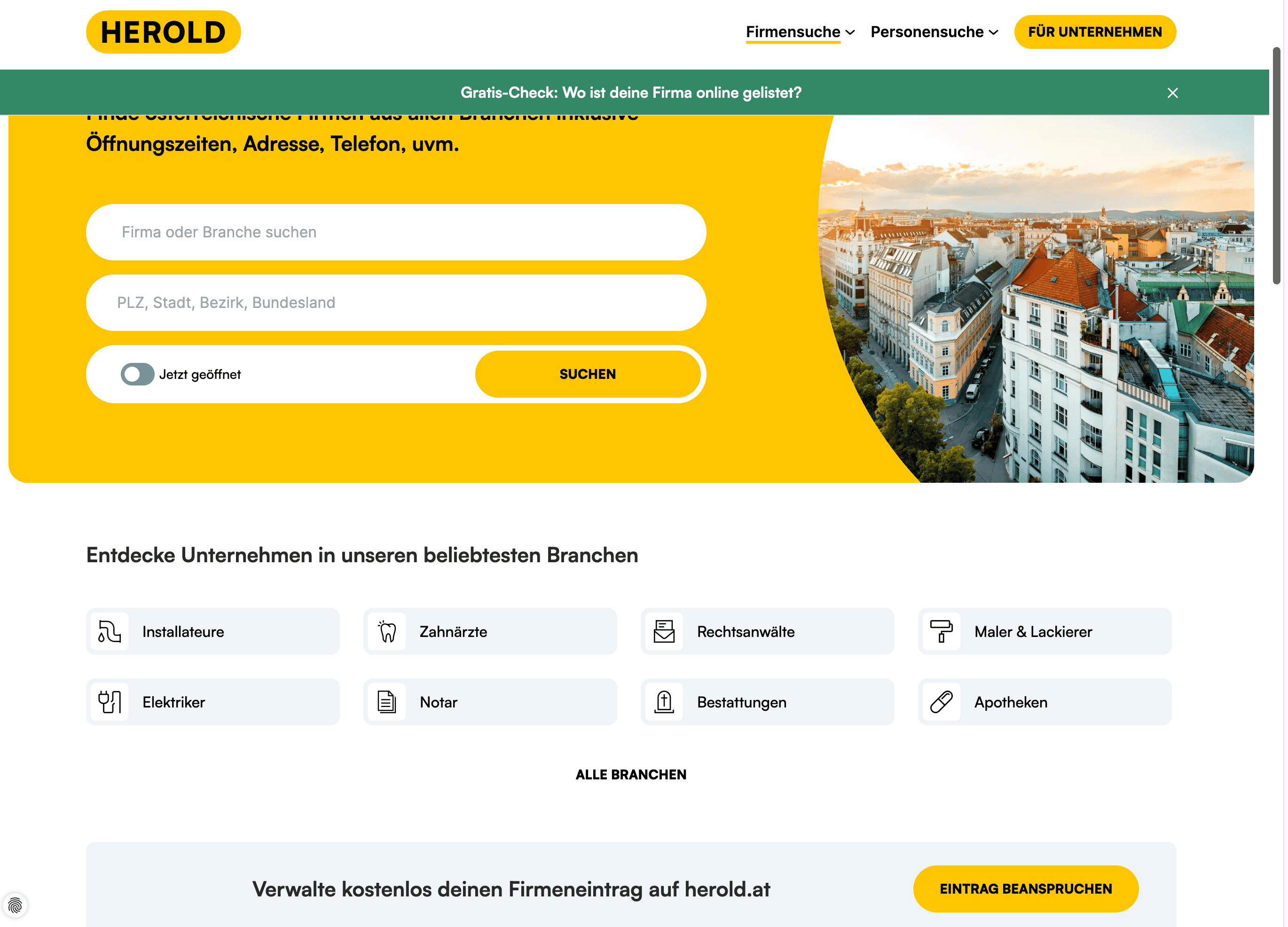 Business Search Screenshot