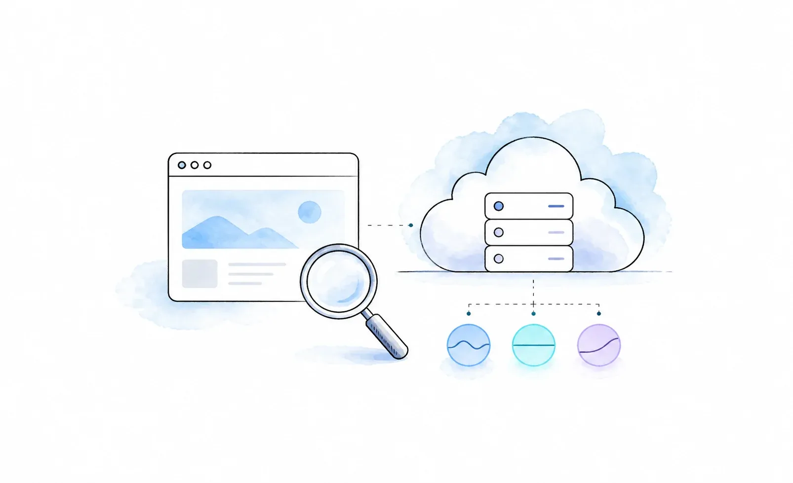 A calm diagnostic view of browser and cloud workload health